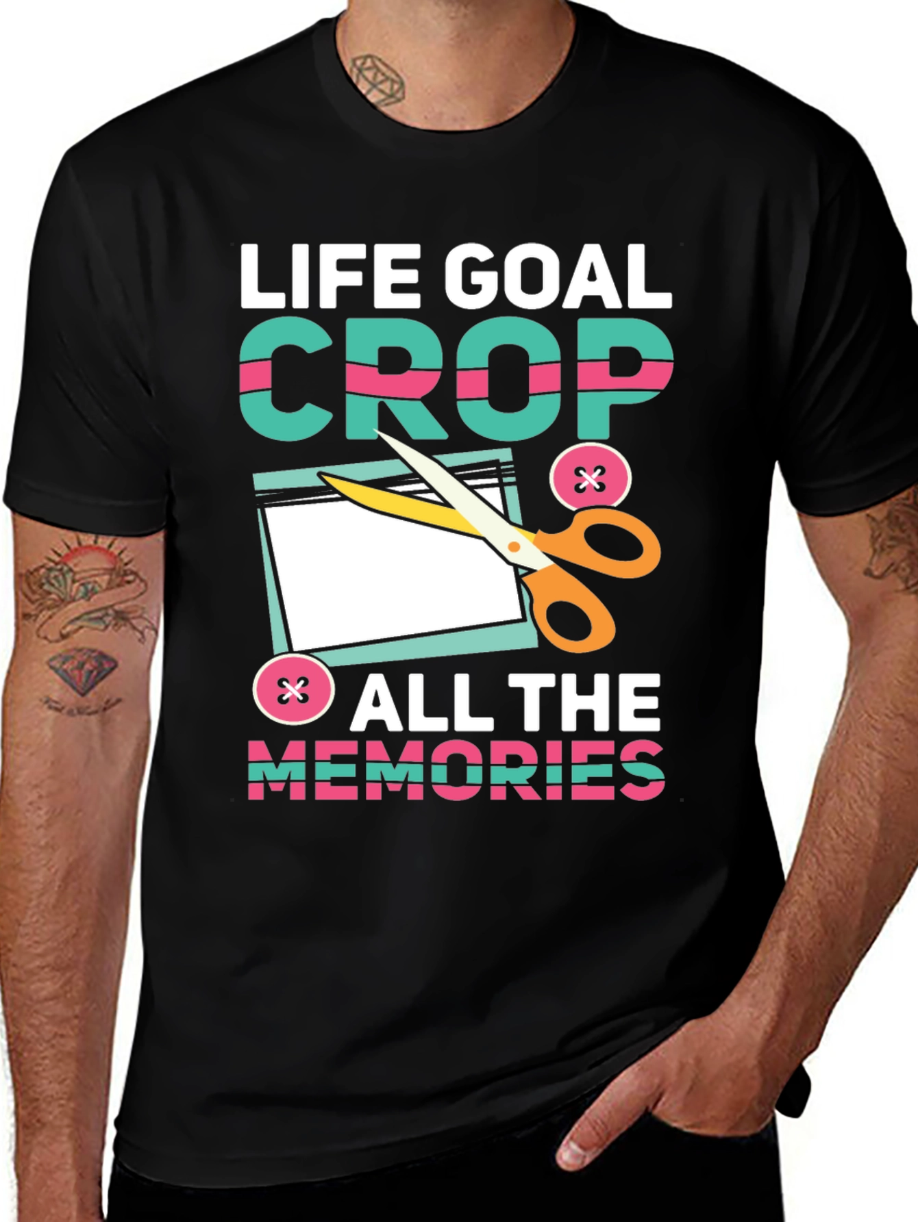 Variant 24 of Life Goal Crop All the Memories T-Shirt