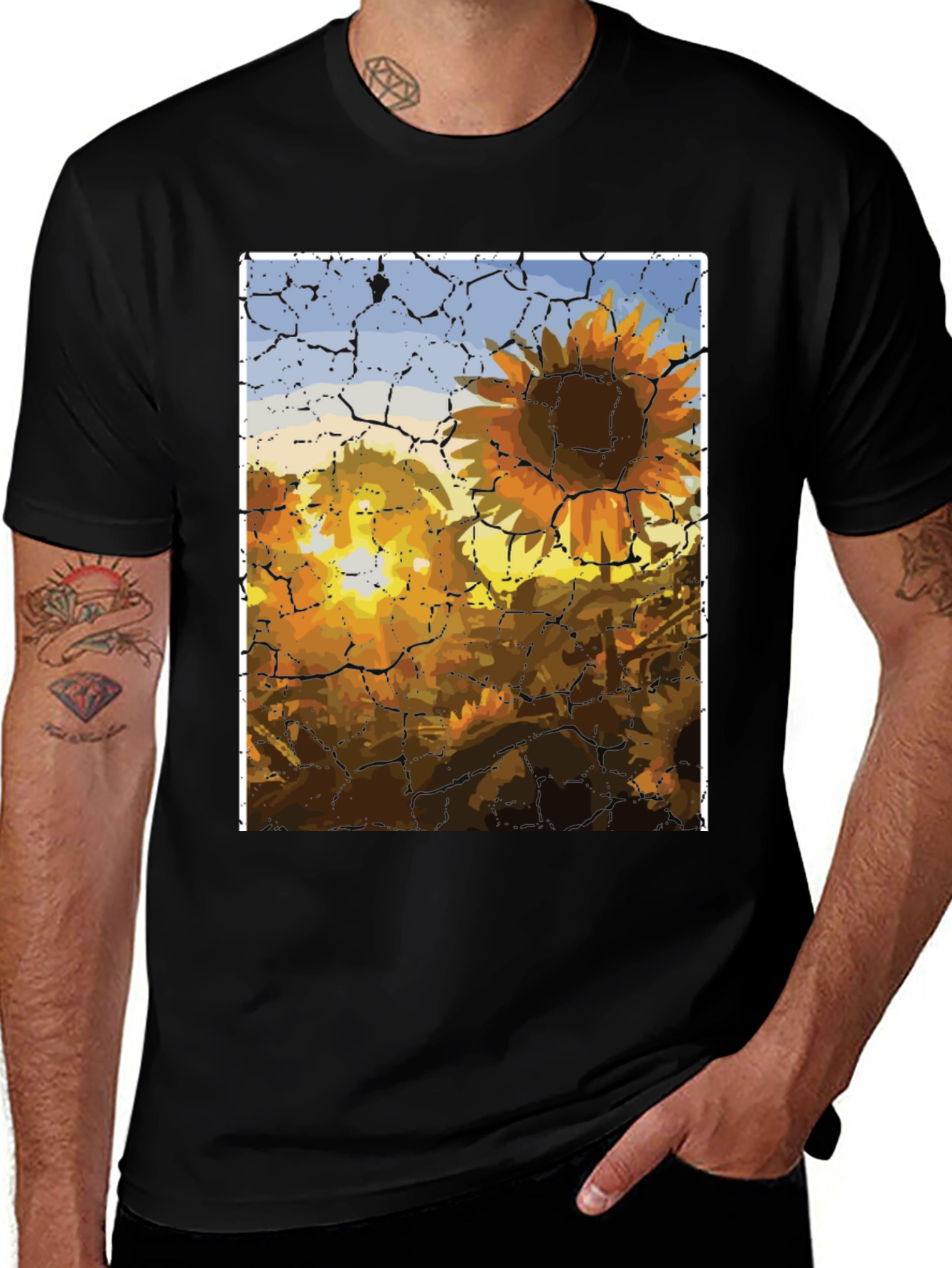 Variant 17 of Sunflower Field Graphic T-Shirt