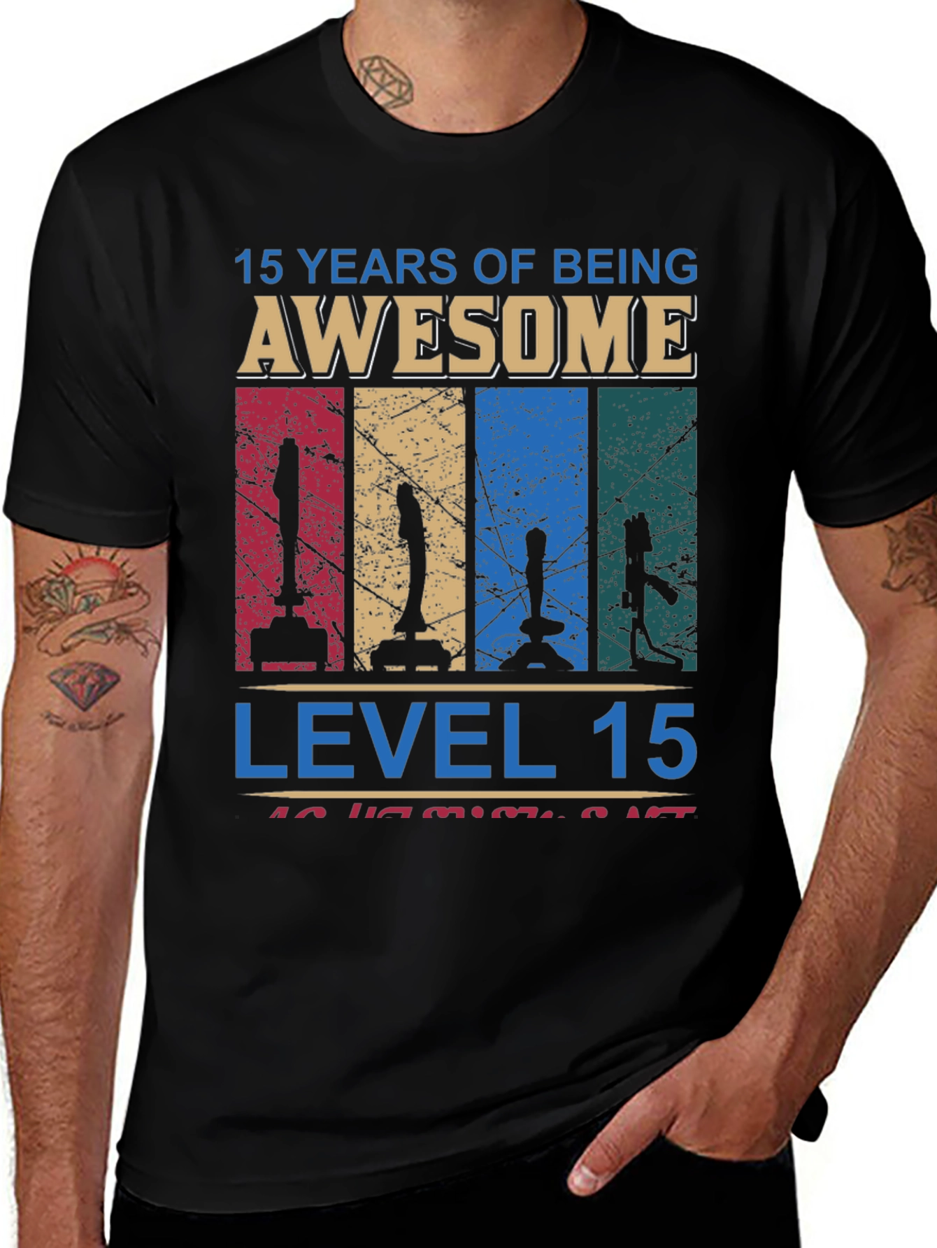 Variant 14 of 15 Years of Being Awesome Gamer T-Shirt