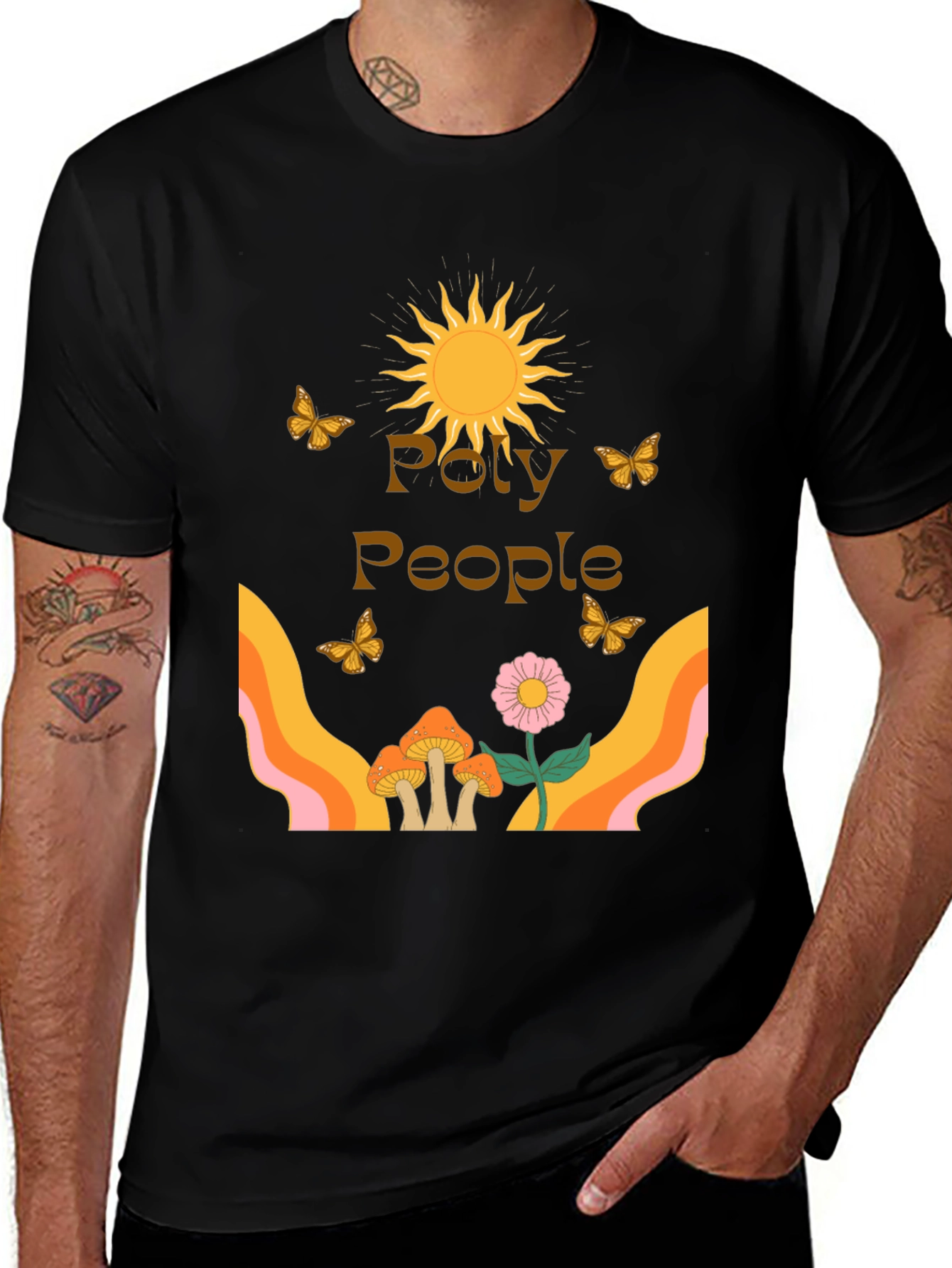 Variant 14 of Poly People Graphic Tee - Retro Vibe