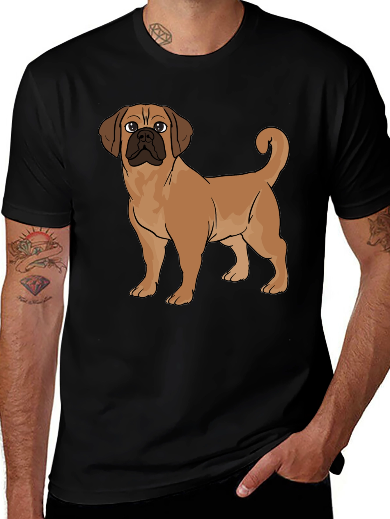 Puggle Dog Graphic Tee - Casual Comfort