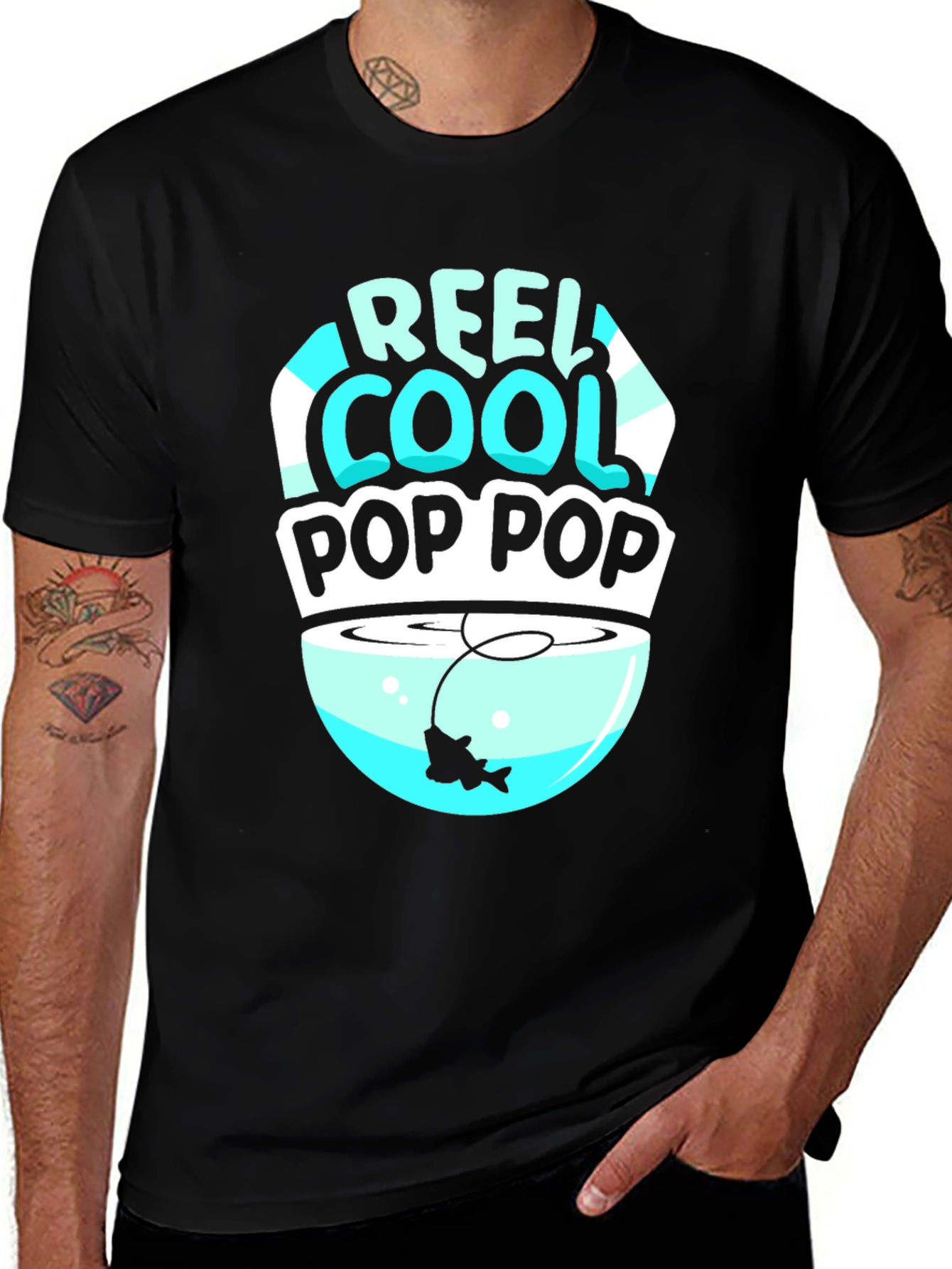Variant 8 of Reel Cool Pop Pop Fishing T-Shirt