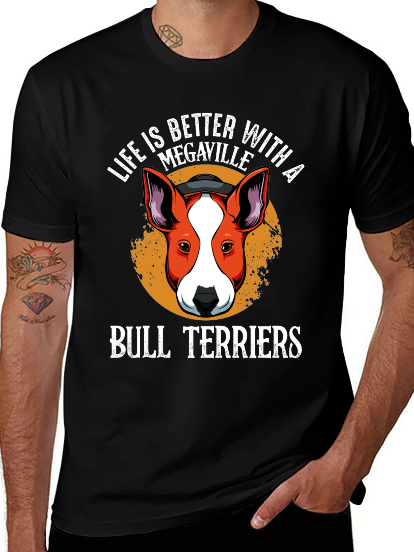 Variant 7 of Megaville Bull Terriers Graphic T-Shirt