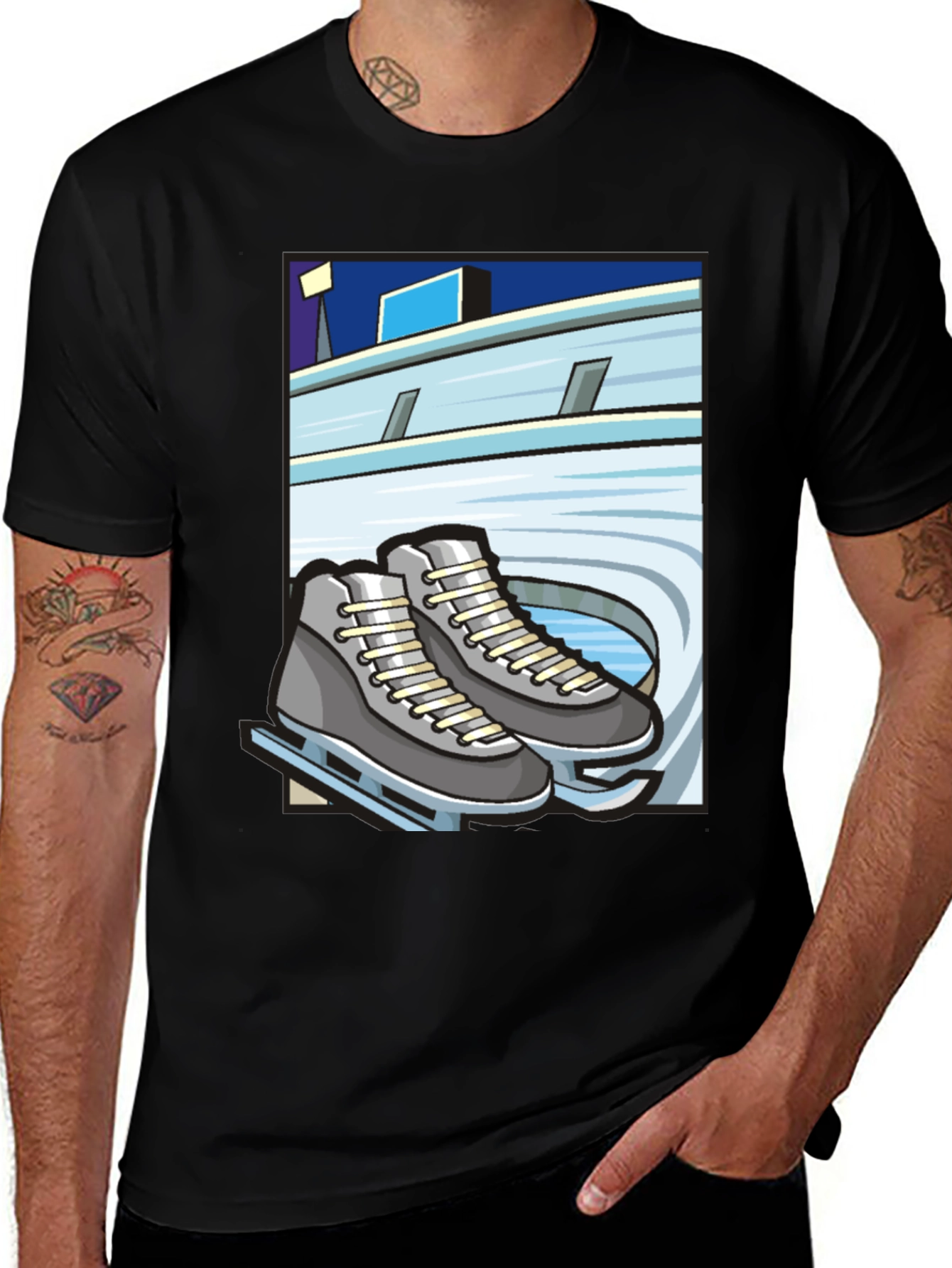 Ice Skates Graphic Tee