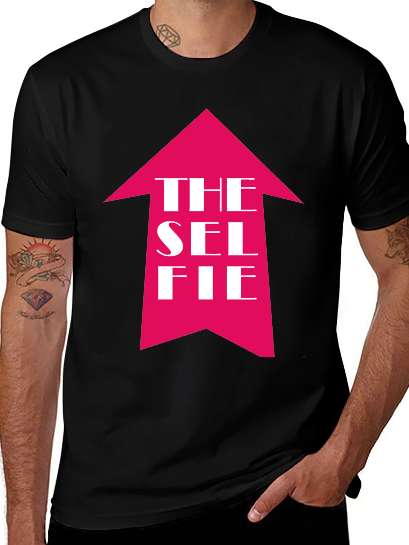 The Selfie Arrow T-Shirt - Funny Graphic Tee