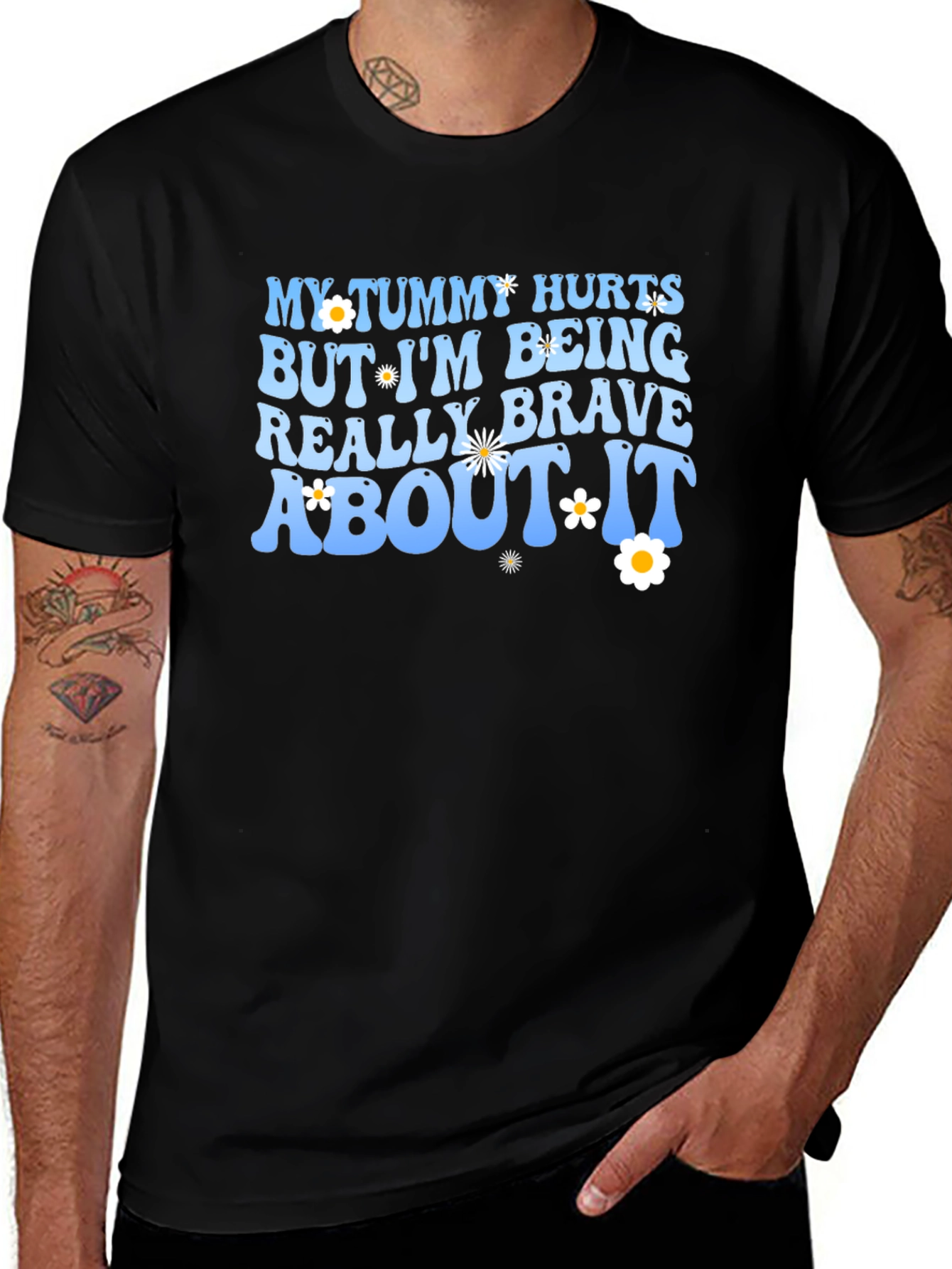 Variant 11 of My Tummy Hurts Funny Graphic T-Shirt