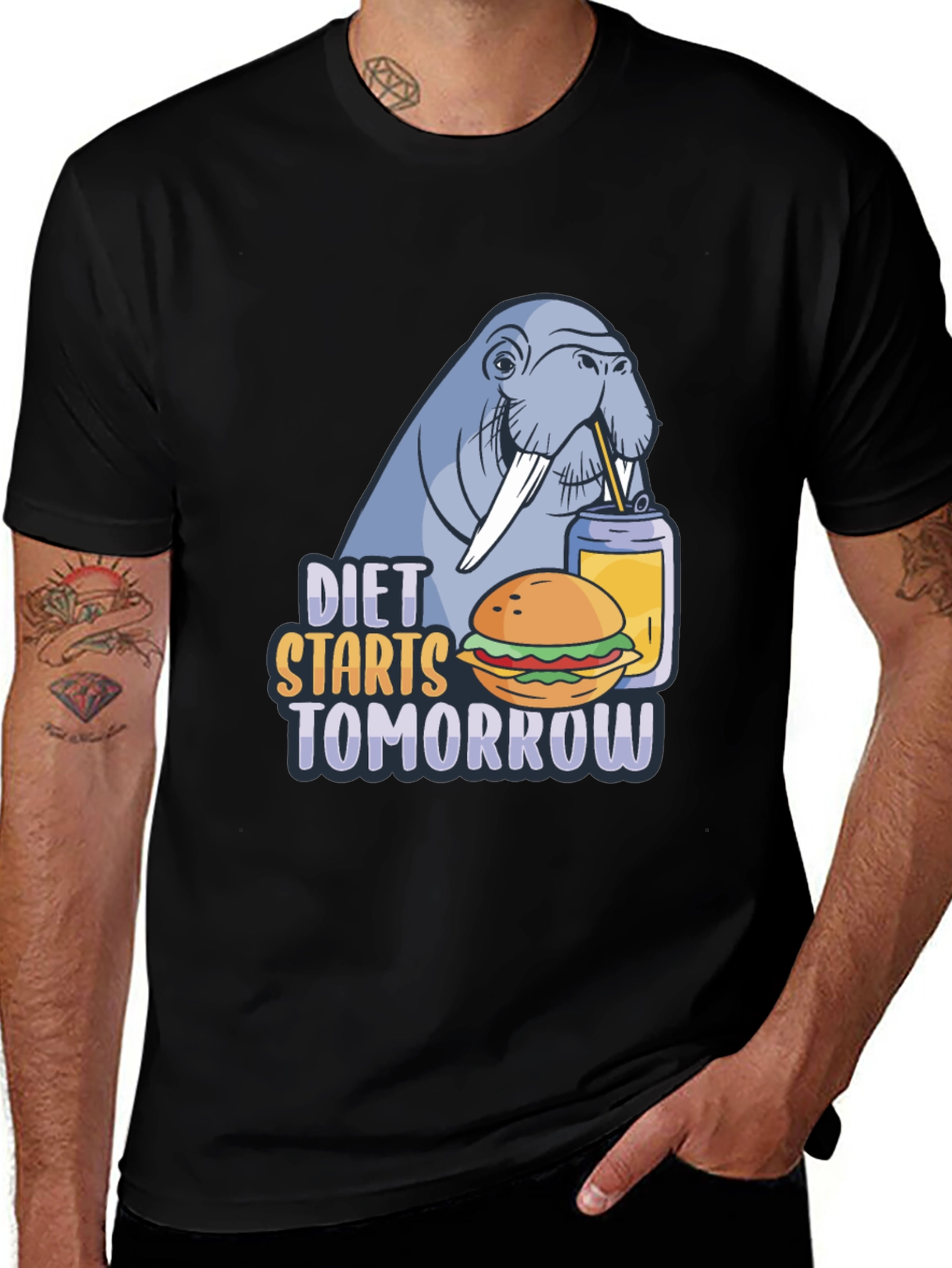 Variant 15 of Diet Starts Tomorrow Graphic Tee