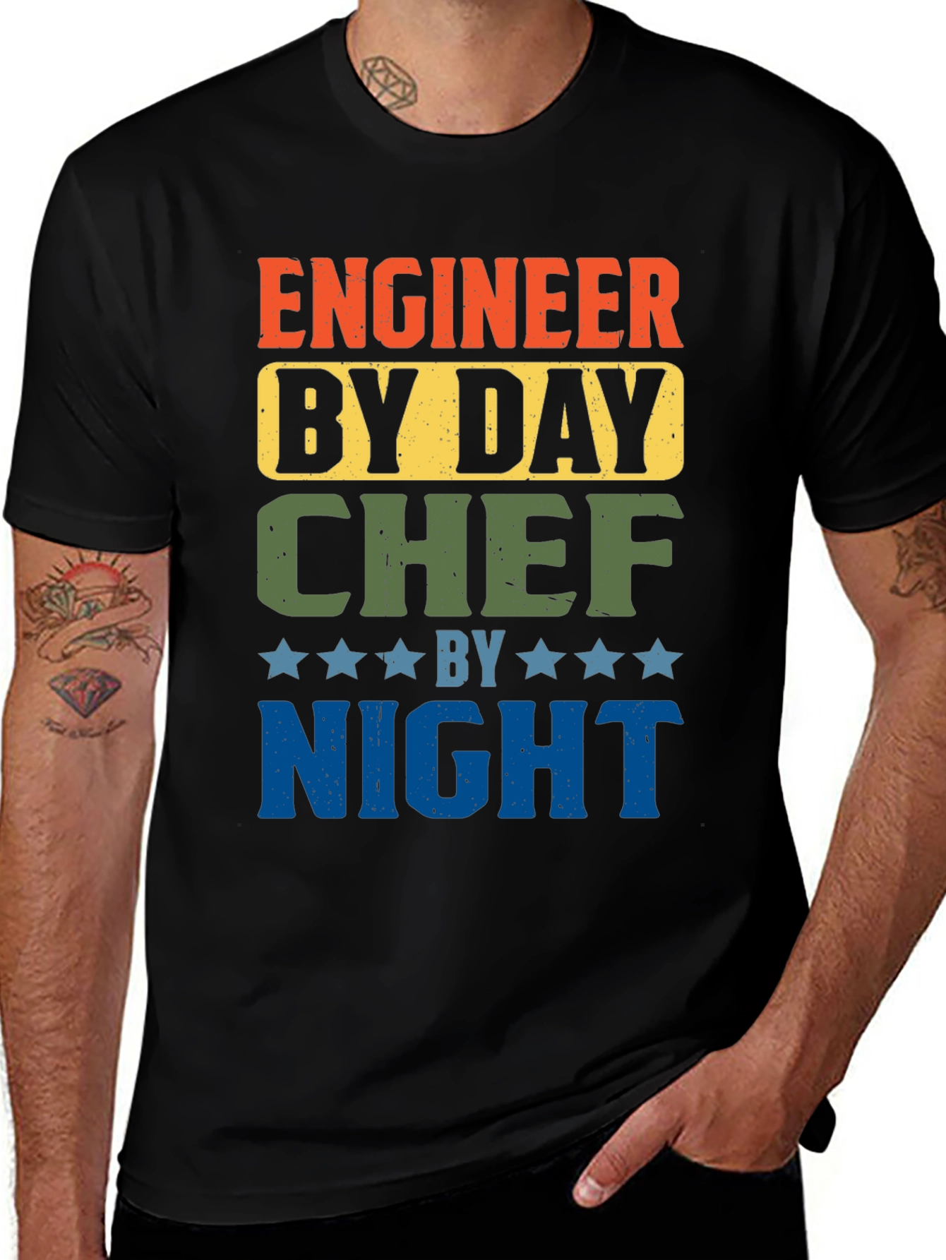 Variant 26 of Engineer by Day, Chef by Night Graphic Tee