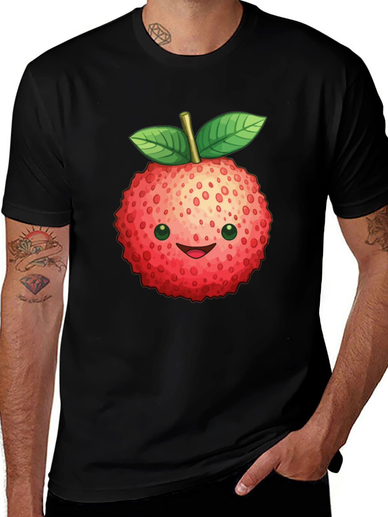 Variant 24 of Lychee Fruit Graphic Tee - Fun & Unique Design