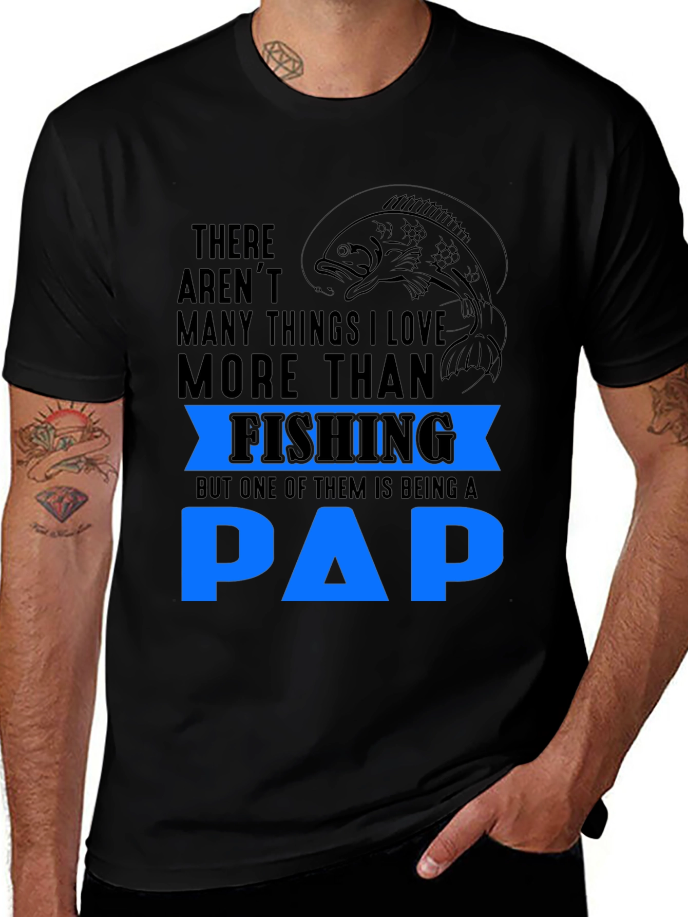 Variant 12 of Fishing PAP T-Shirt - Father's Day Gift