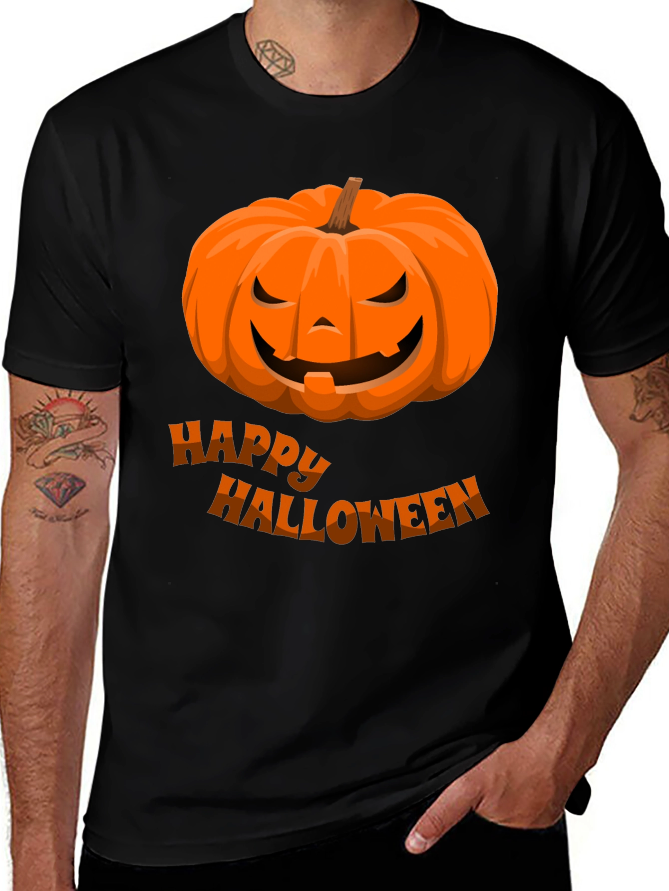 Halloween Pumpkin Graphic T-Shirt