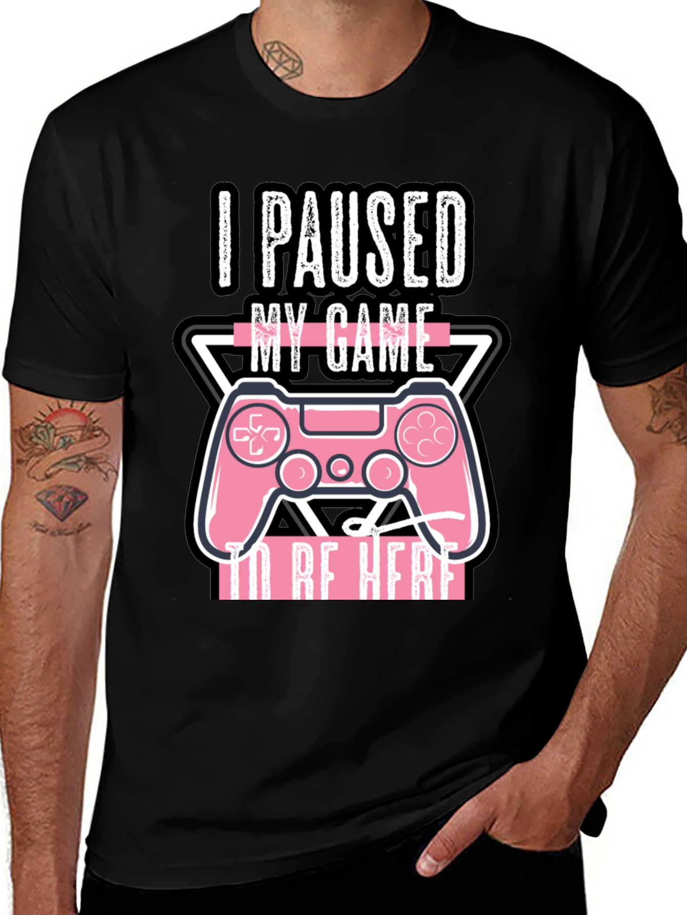 Variant 23 of Gamer T-Shirt - I Paused My Game Graphic Tee