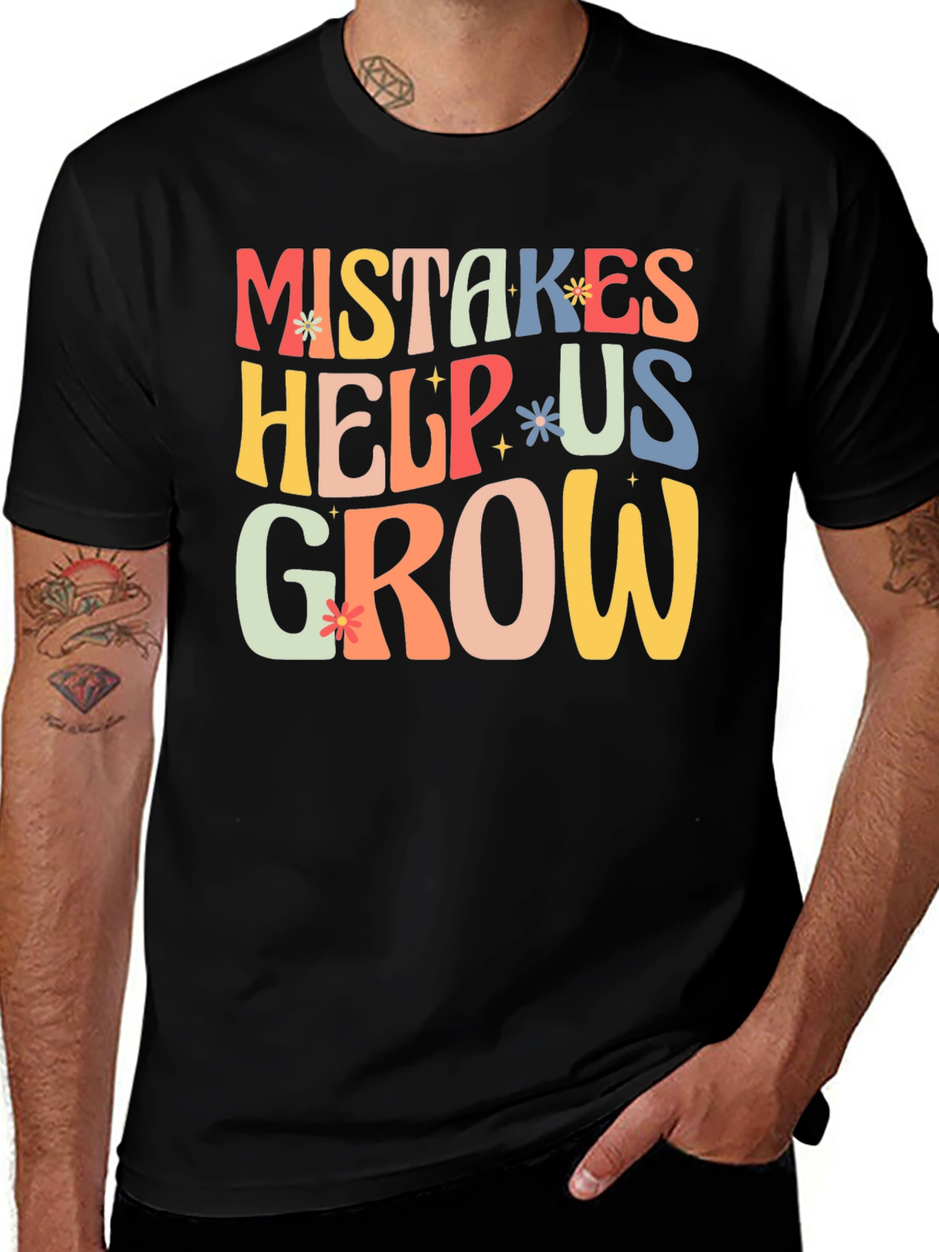 Mistakes Help Us Grow T-Shirt - Motivational Tee