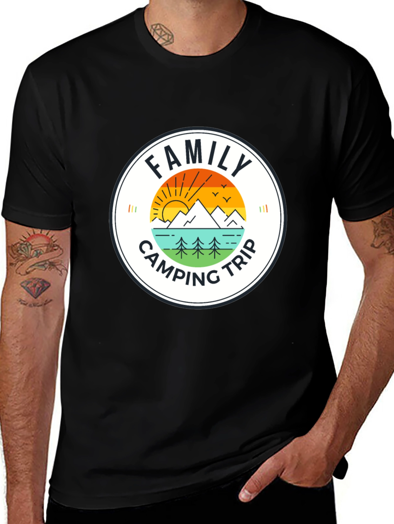 Variant 23 of Family Camping Trip Graphic Tee