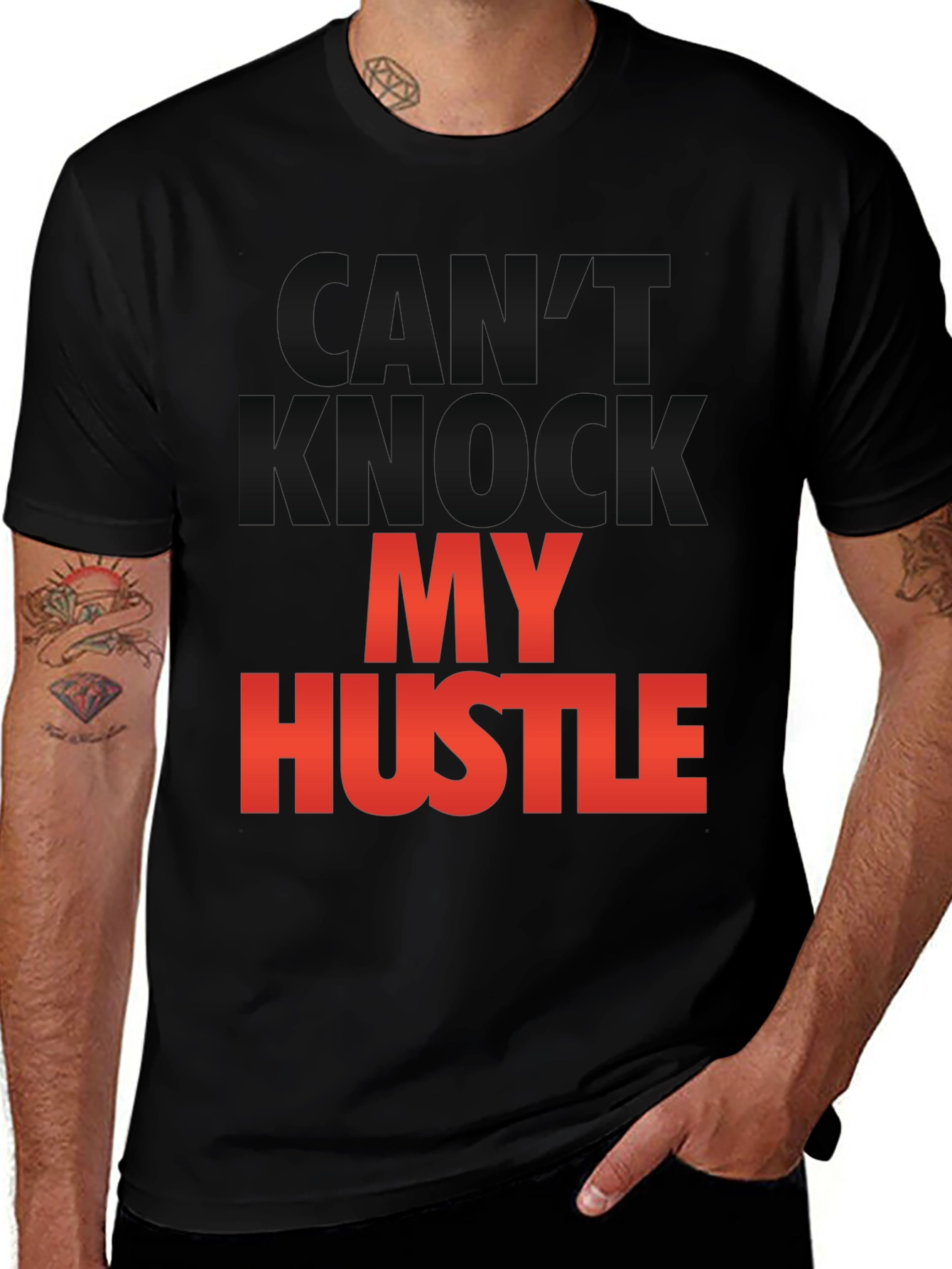 Variant 4 of Can't Knock My Hustle Graphic Tee