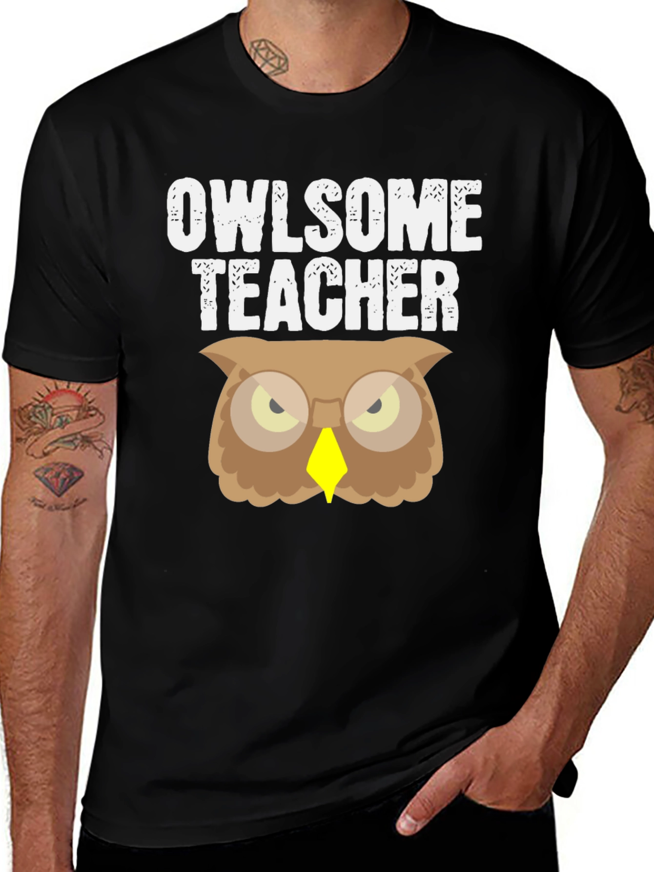 Variant 4 of Owlsome Teacher T-Shirt - Funny Owl Design