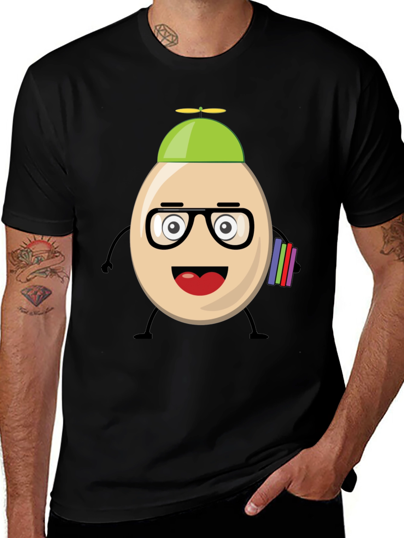 Variant 11 of Funny Egg Nerd Graphic T-Shirt