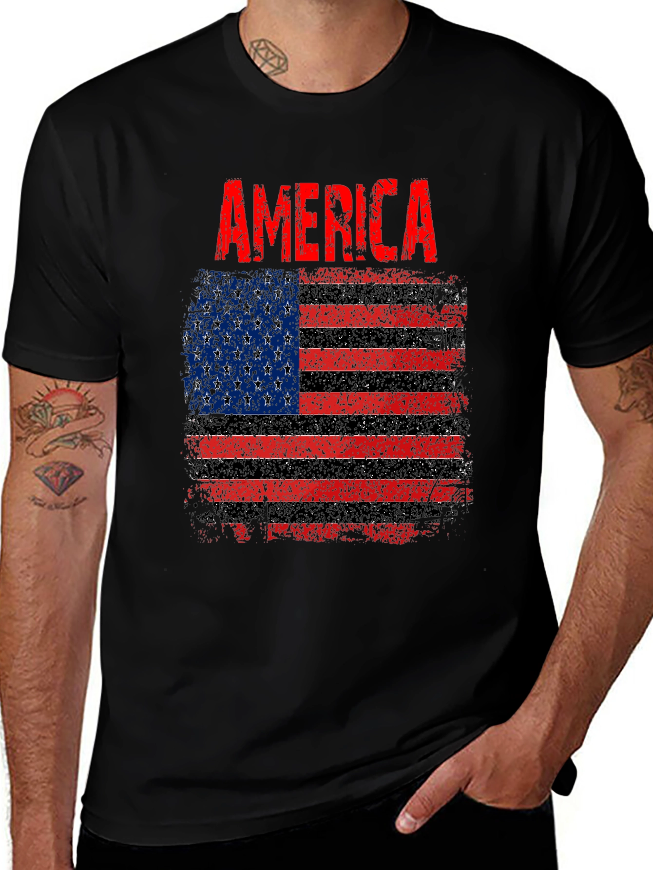 Variant 29 of America Flag Graphic T-Shirt
