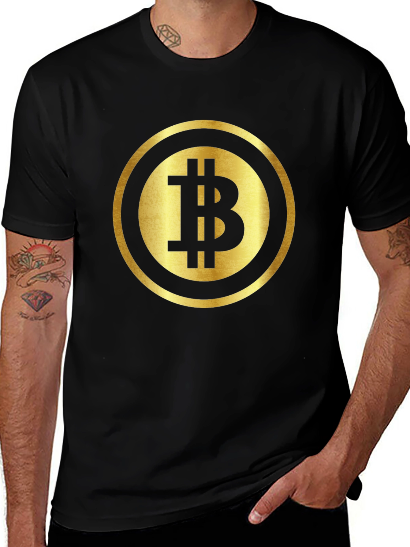 Bitcoin Logo Black T-Shirt