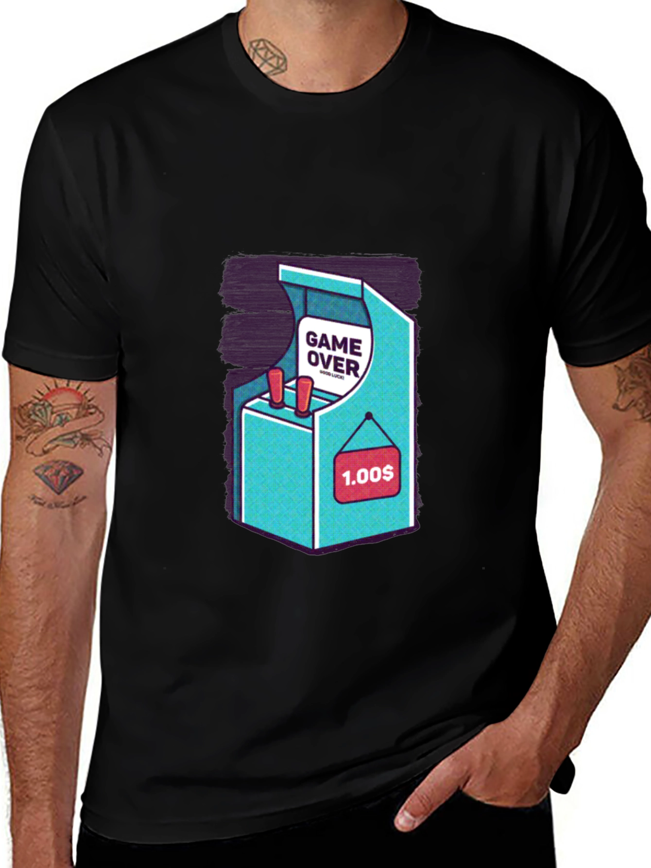 Variant 21 of Retro Arcade Game Over T-Shirt