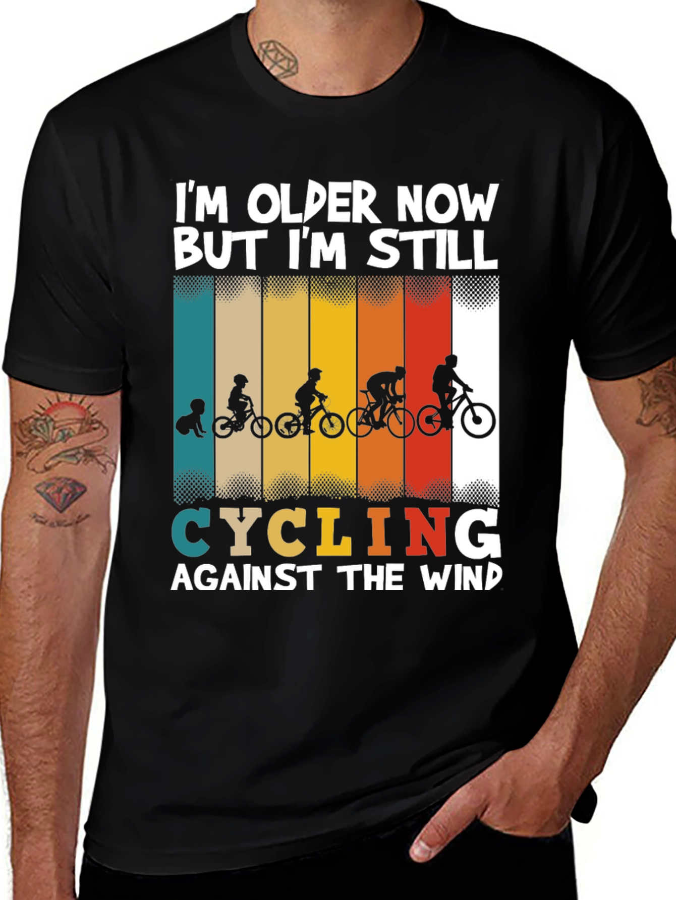 Variant 11 of Older But Still Cycling Graphic T-Shirt