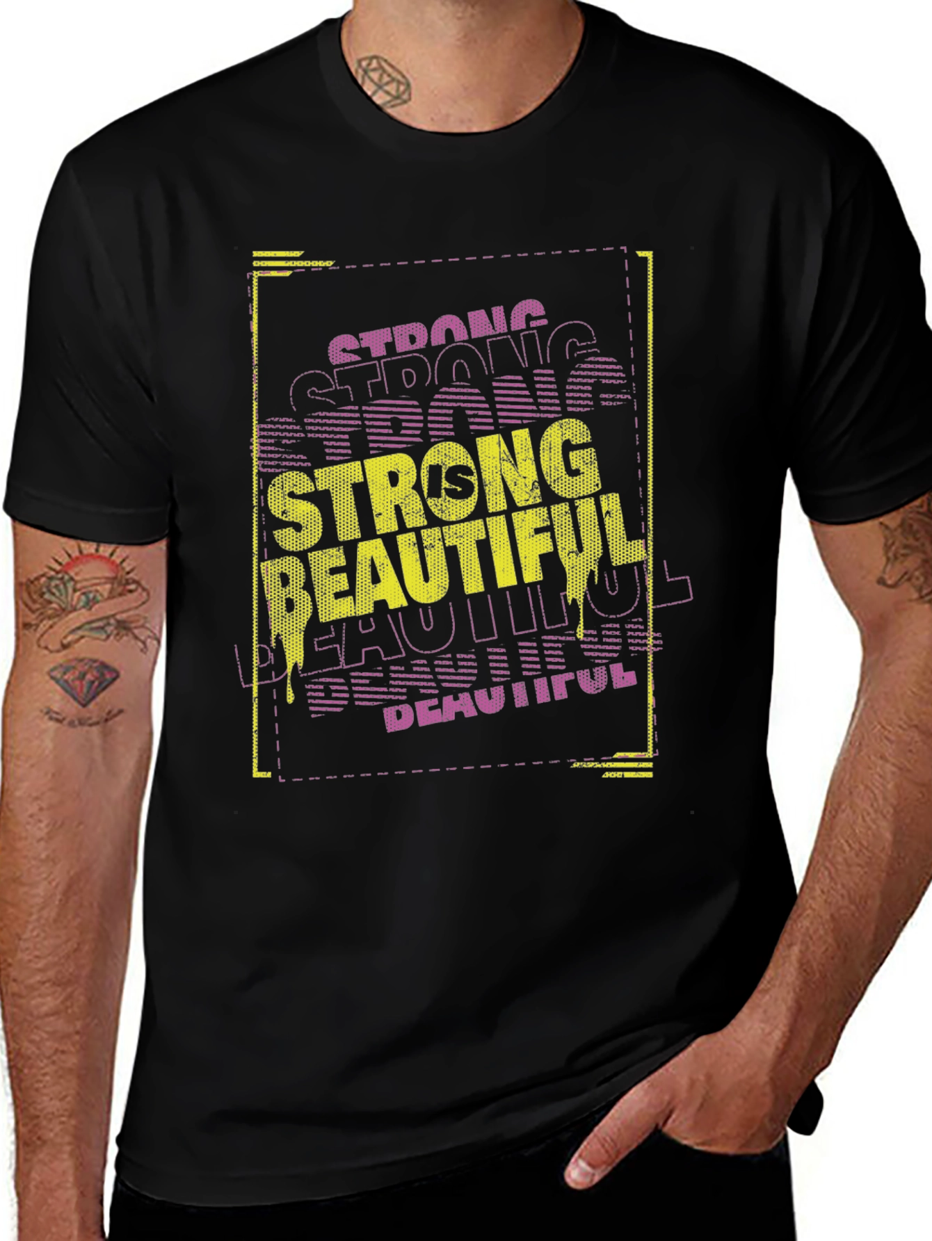 Variant 24 of Strong is Beautiful Graphic T-Shirt