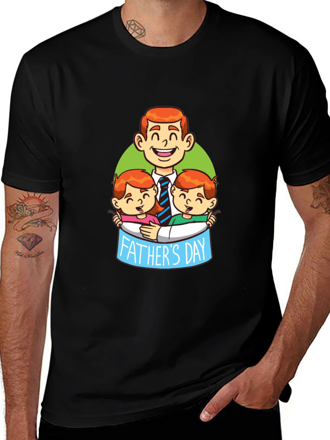 Variant 6 of Father's Day Cartoon Graphic T-Shirt