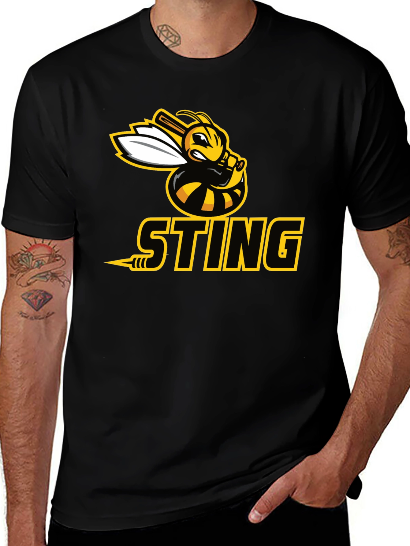 Variant 21 of STING Baseball Bee Graphic T-Shirt