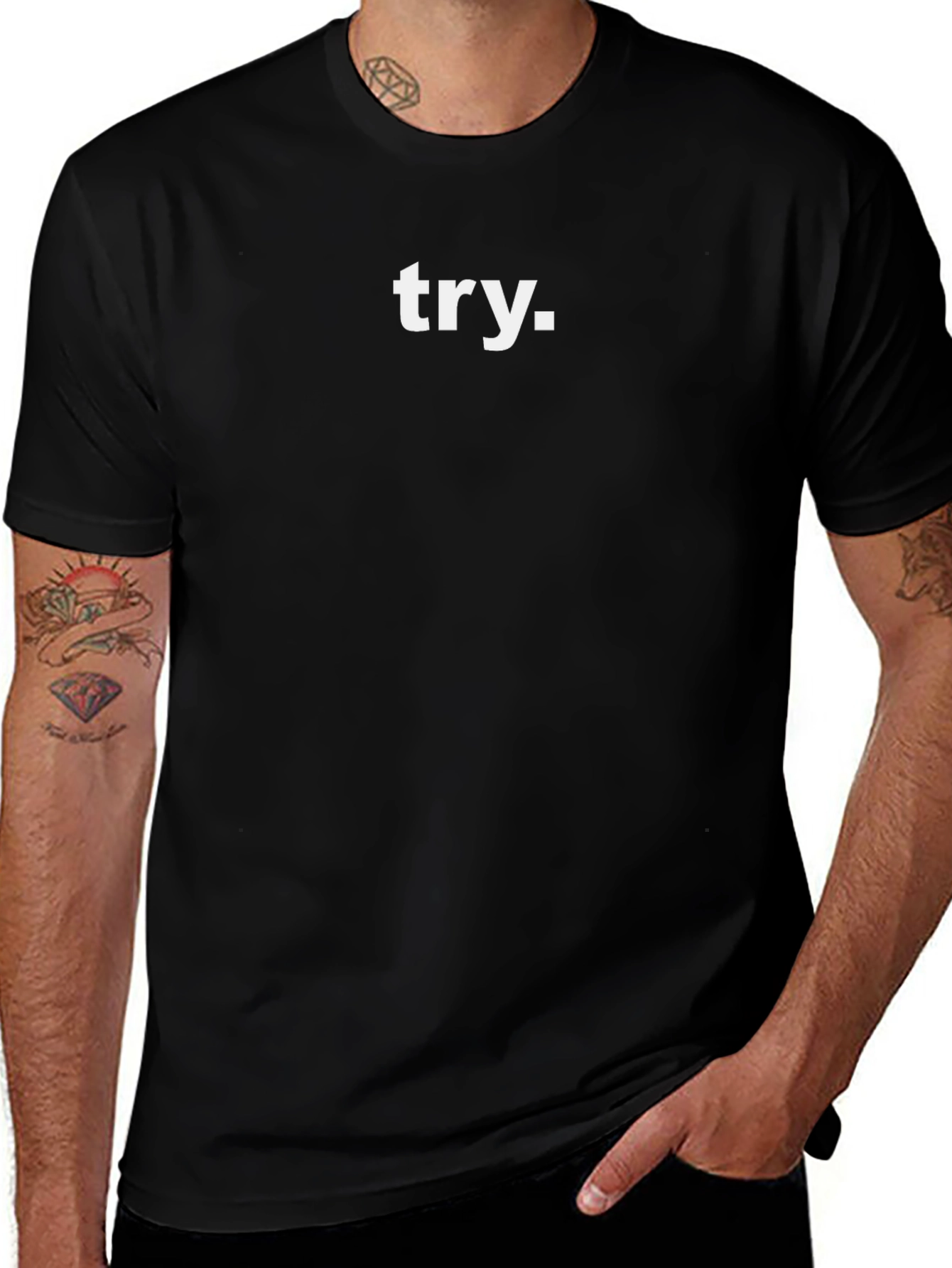 Variant 6 of Try T-Shirt - Motivational Tee