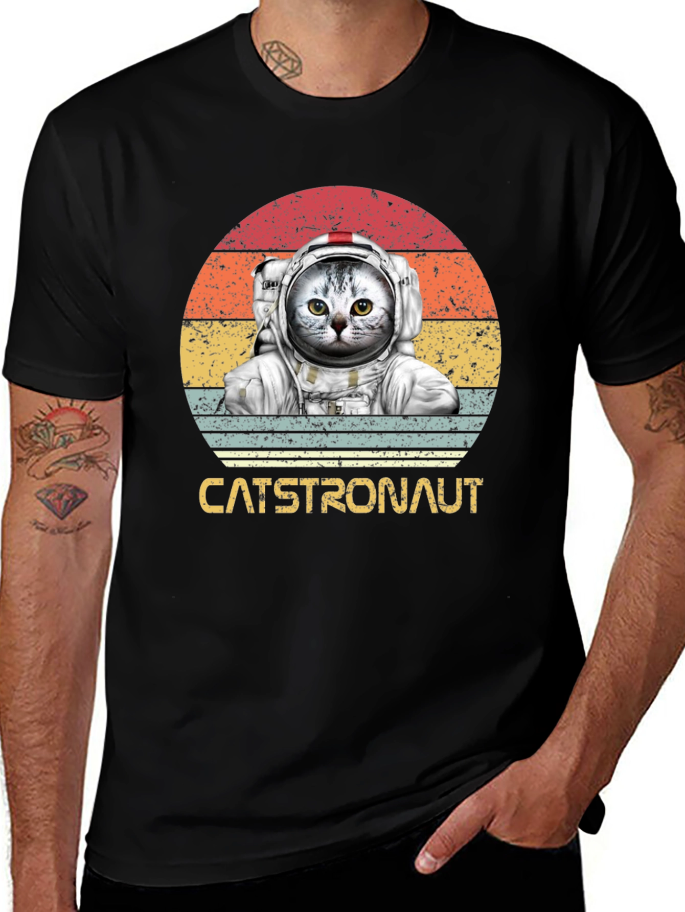 Variant 25 of Catstronaut T-Shirt - Space Cat Tee