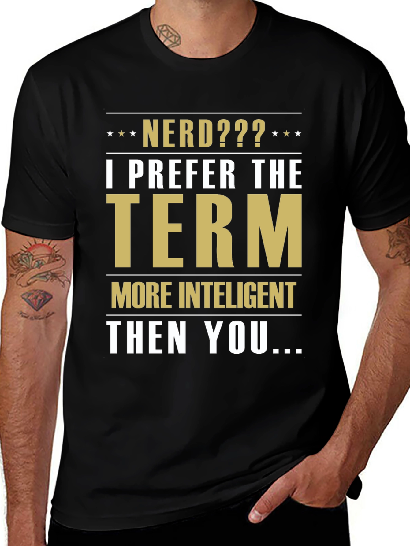 Variant 24 of Funny Nerd Intelligent Sarcastic Humor T-Shirt