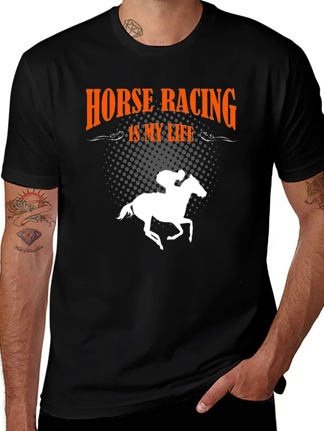 Variant 10 of Horse Racing is My Life Graphic T-Shirt