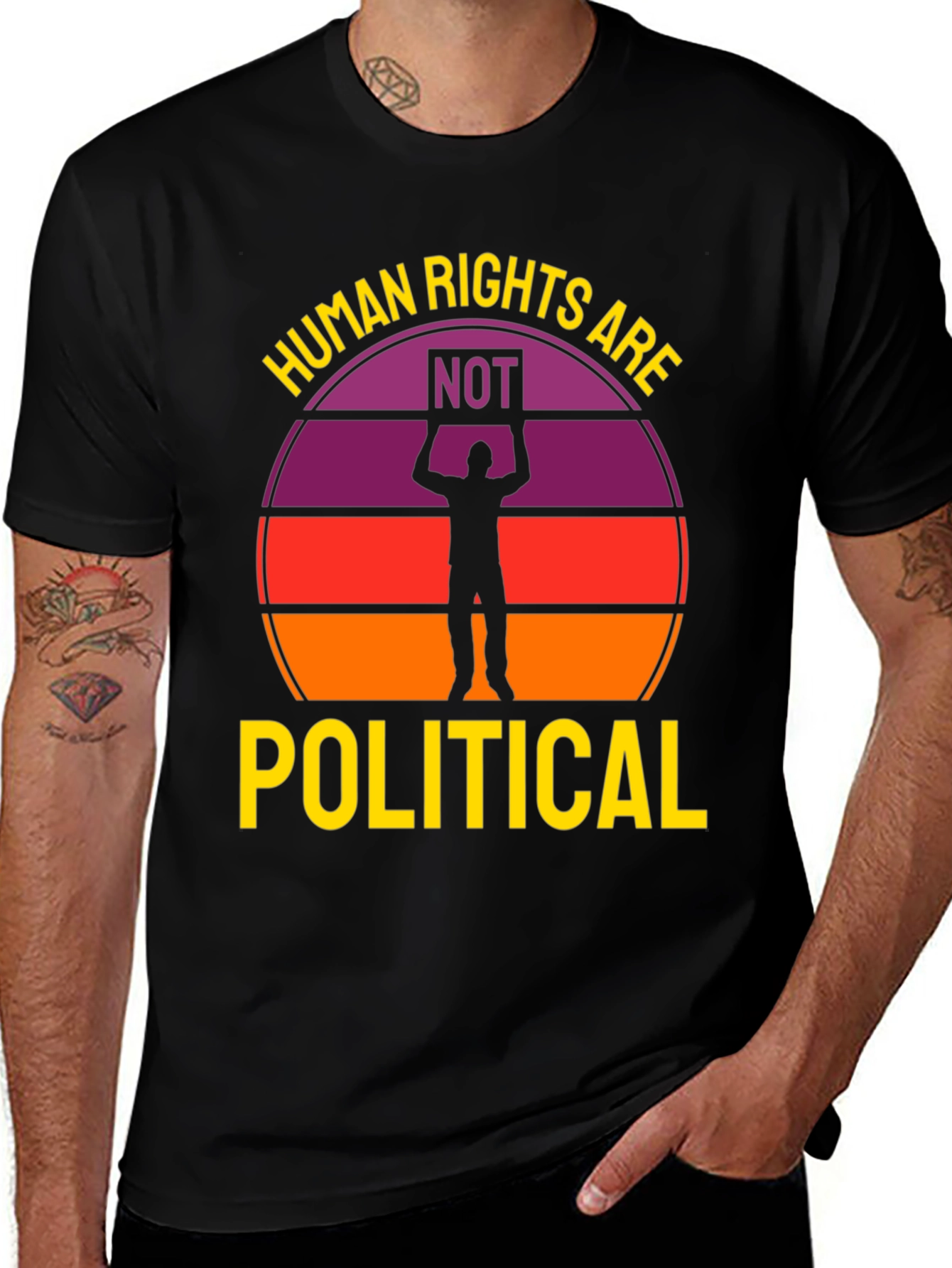 Variant 22 of Human Rights Are Not Political T-Shirt