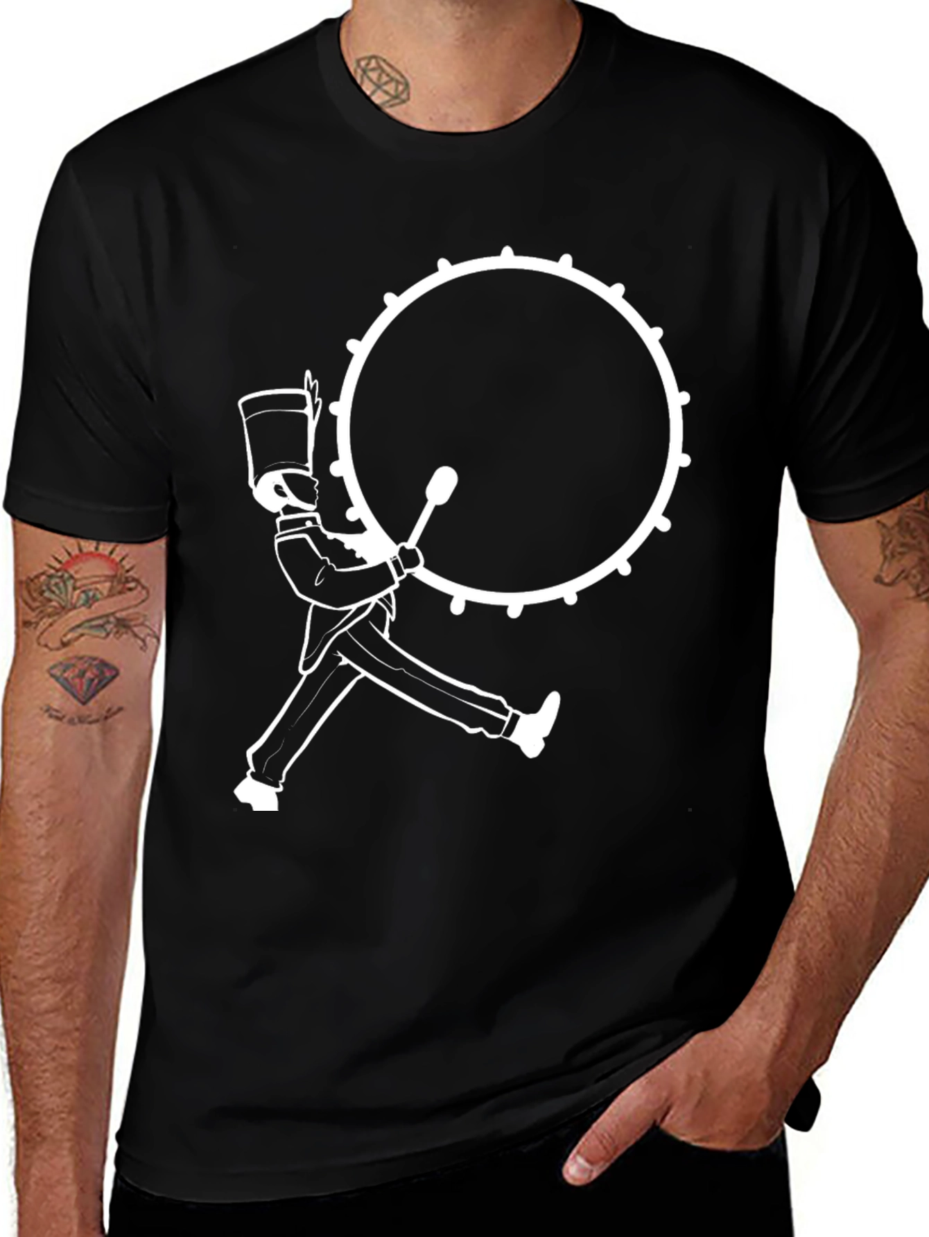 Variant 9 of Marching Band Drummer Graphic Tee