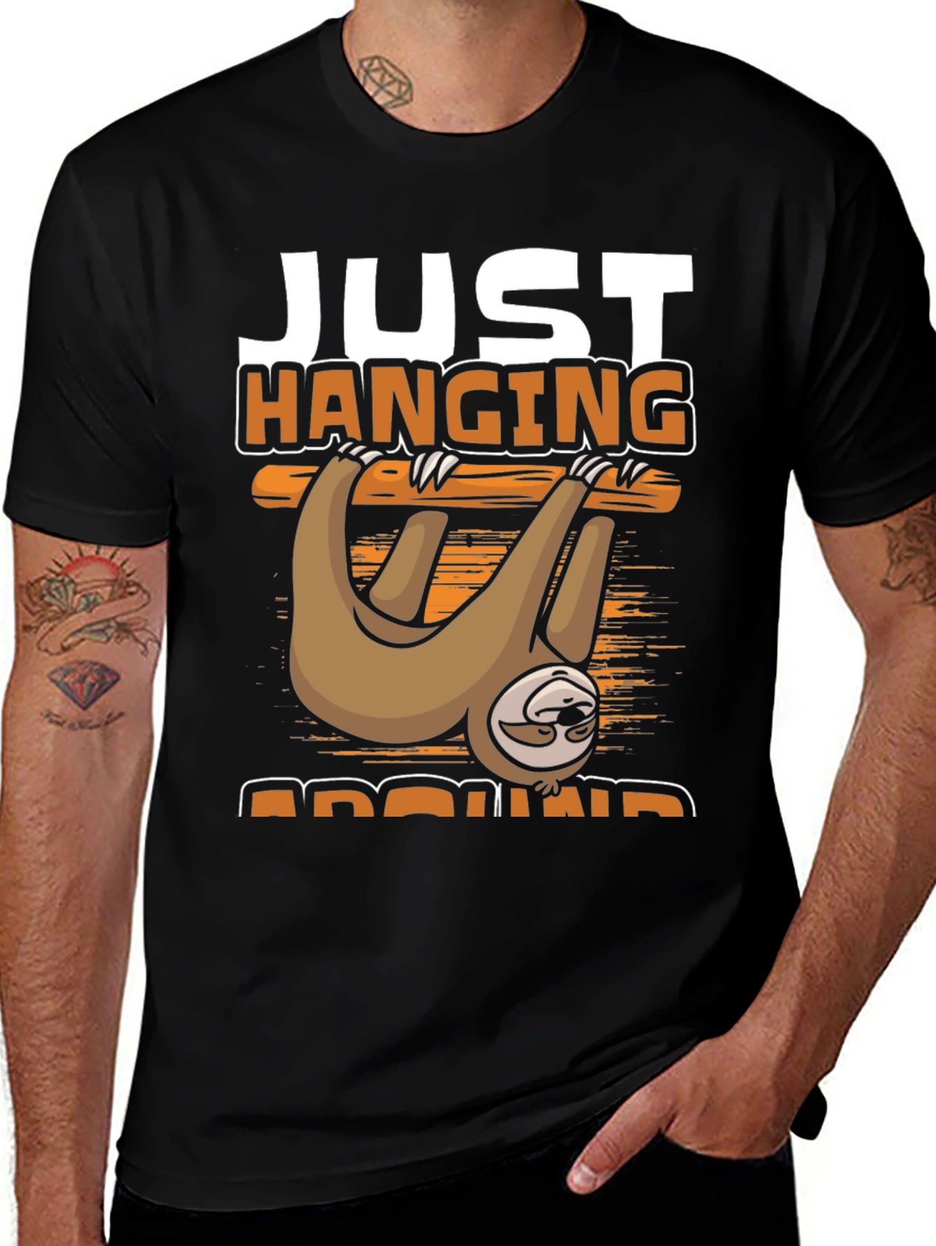 Variant 20 of Just Hanging Around Sloth T-Shirt