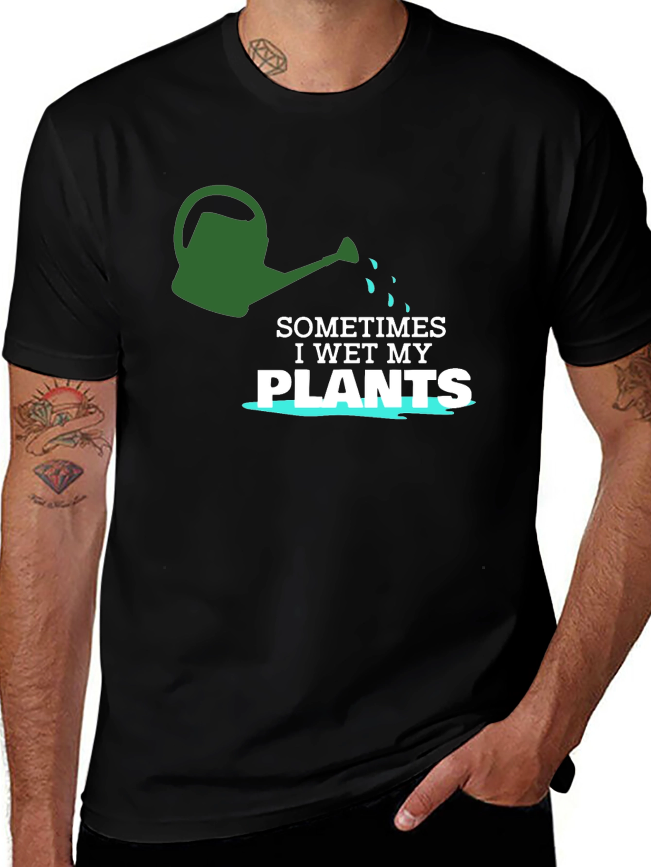Variant 6 of I Wet My Plants T-Shirt - Funny Gardening Tee