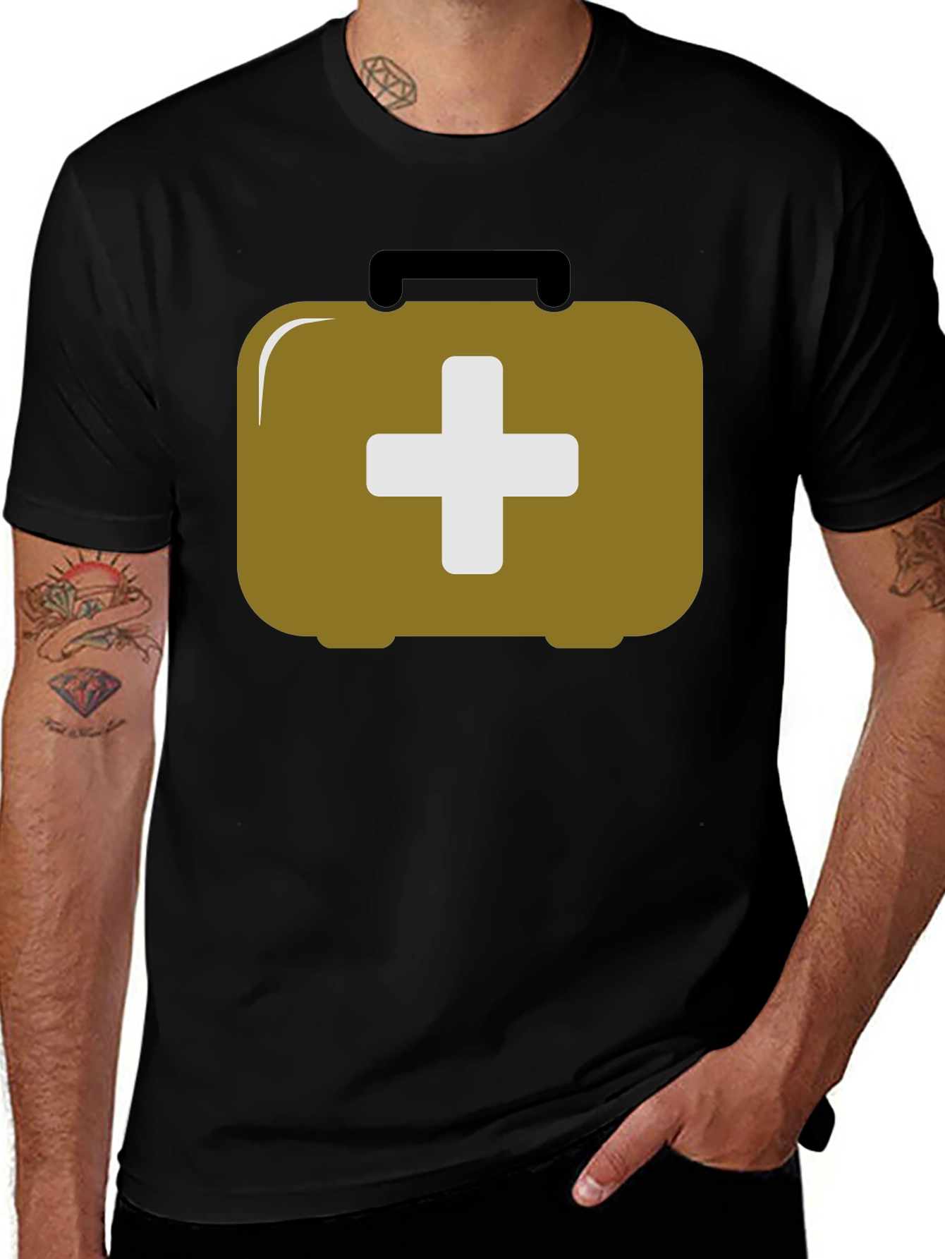 Variant 18 of First Aid Kit Graphic Tee - Novelty Emergency Medical T-Shirt