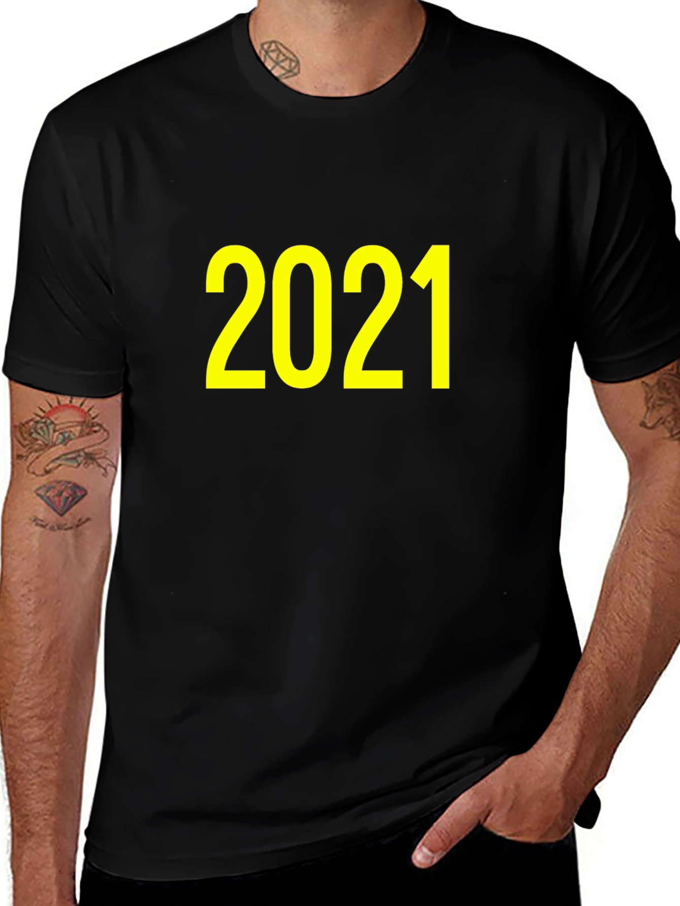 Variant 26 of 2021 Graphic Tee - Classic Crew Neck T-Shirt