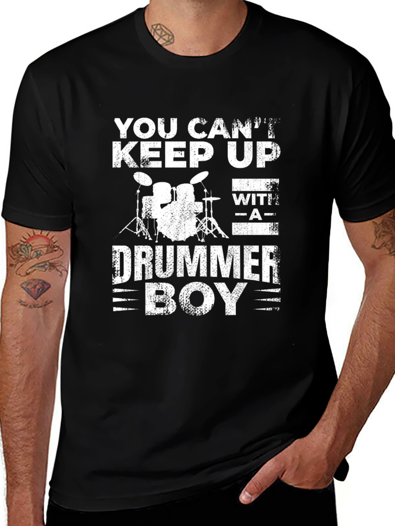 Variant 18 of Drummer Boy T-Shirt - You Can't Keep Up