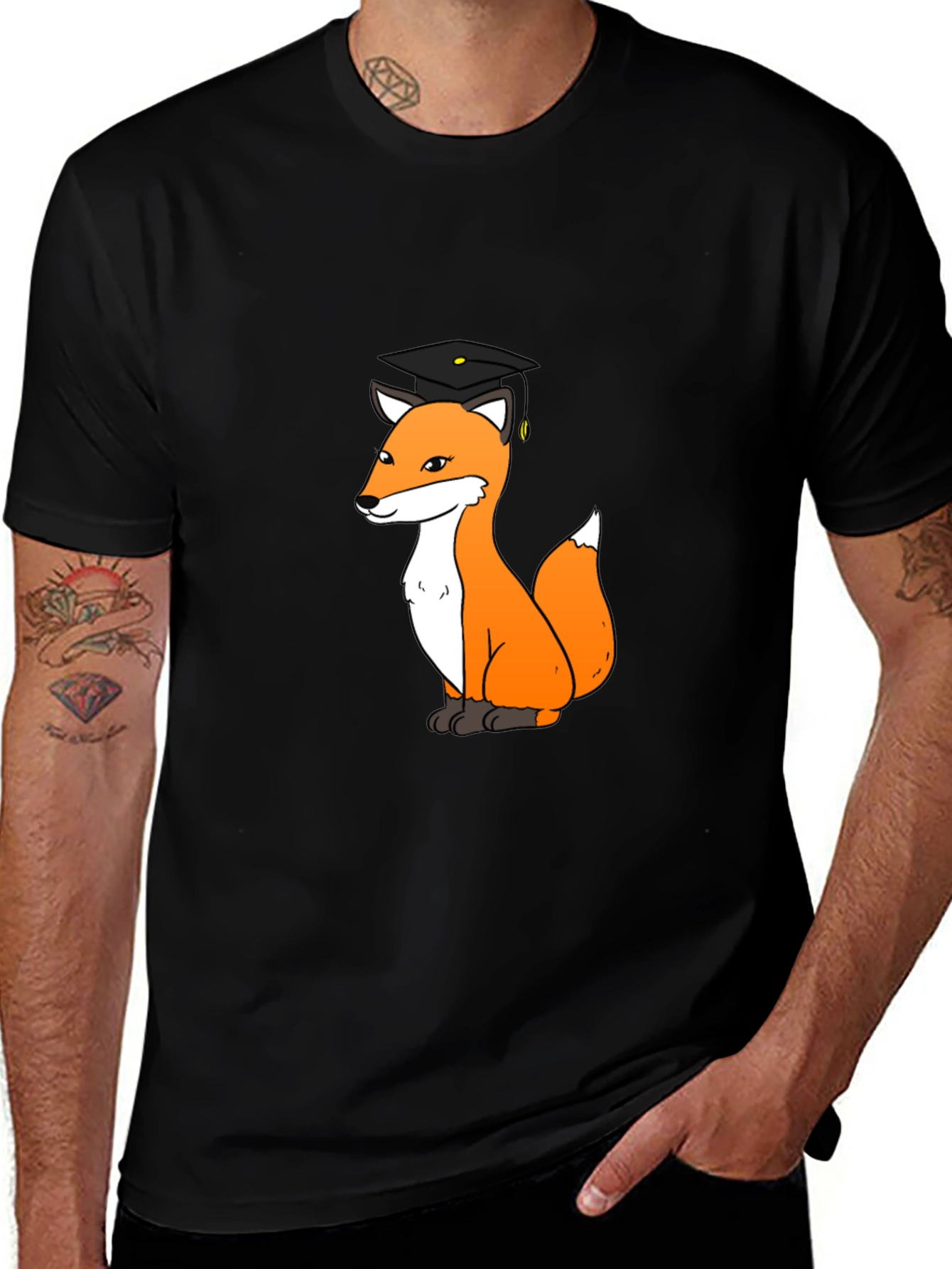 Variant 5 of Fox Graduate Black T-Shirt