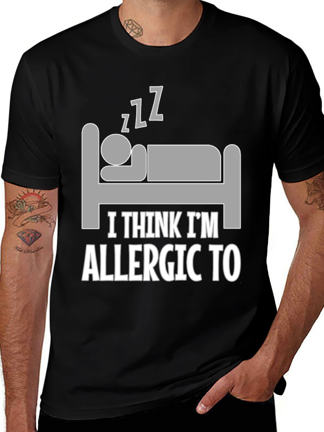 Variant 11 of Allergic to Mornings Graphic Tee