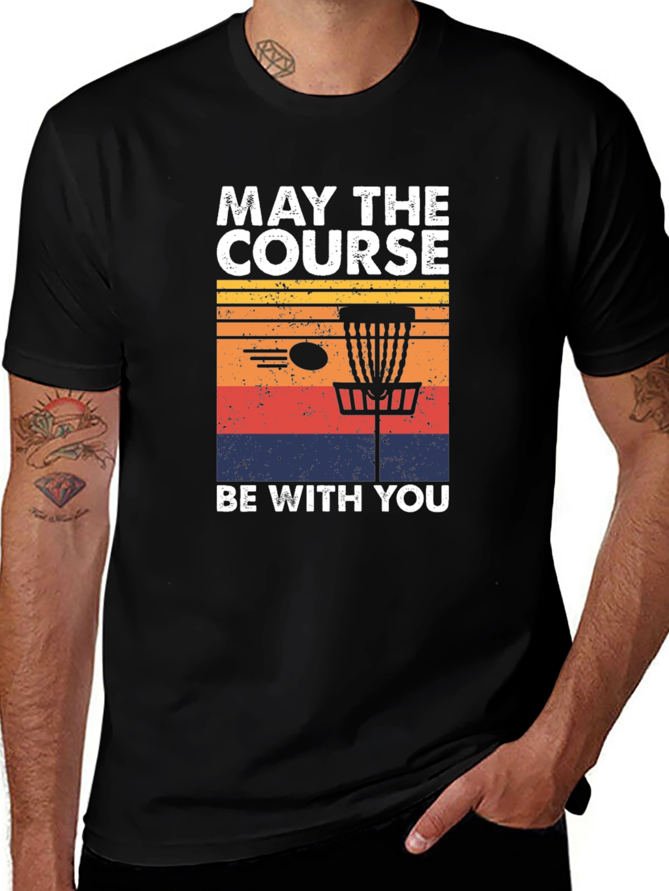 Disc Golf T-Shirt - May The Course Be With You