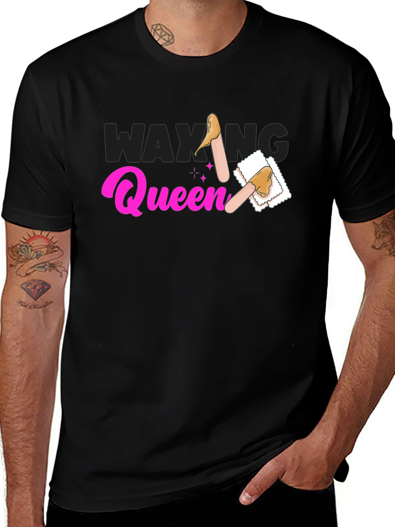 Variant 30 of Waxing Queen T-Shirt - Beauty Spa Apparel