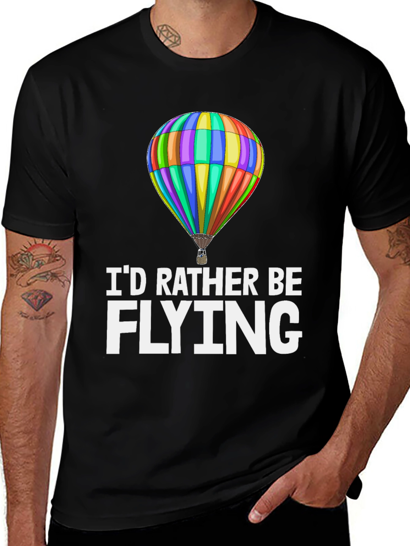 Variant 4 of I'd Rather Be Flying T-Shirt