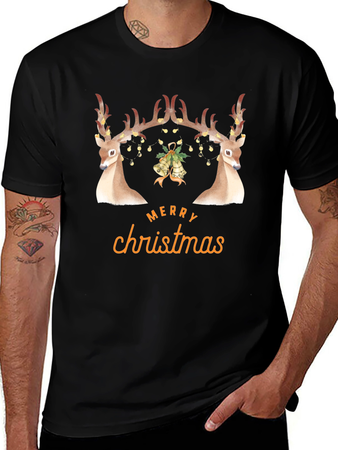 Festive Deer Christmas T-Shirt