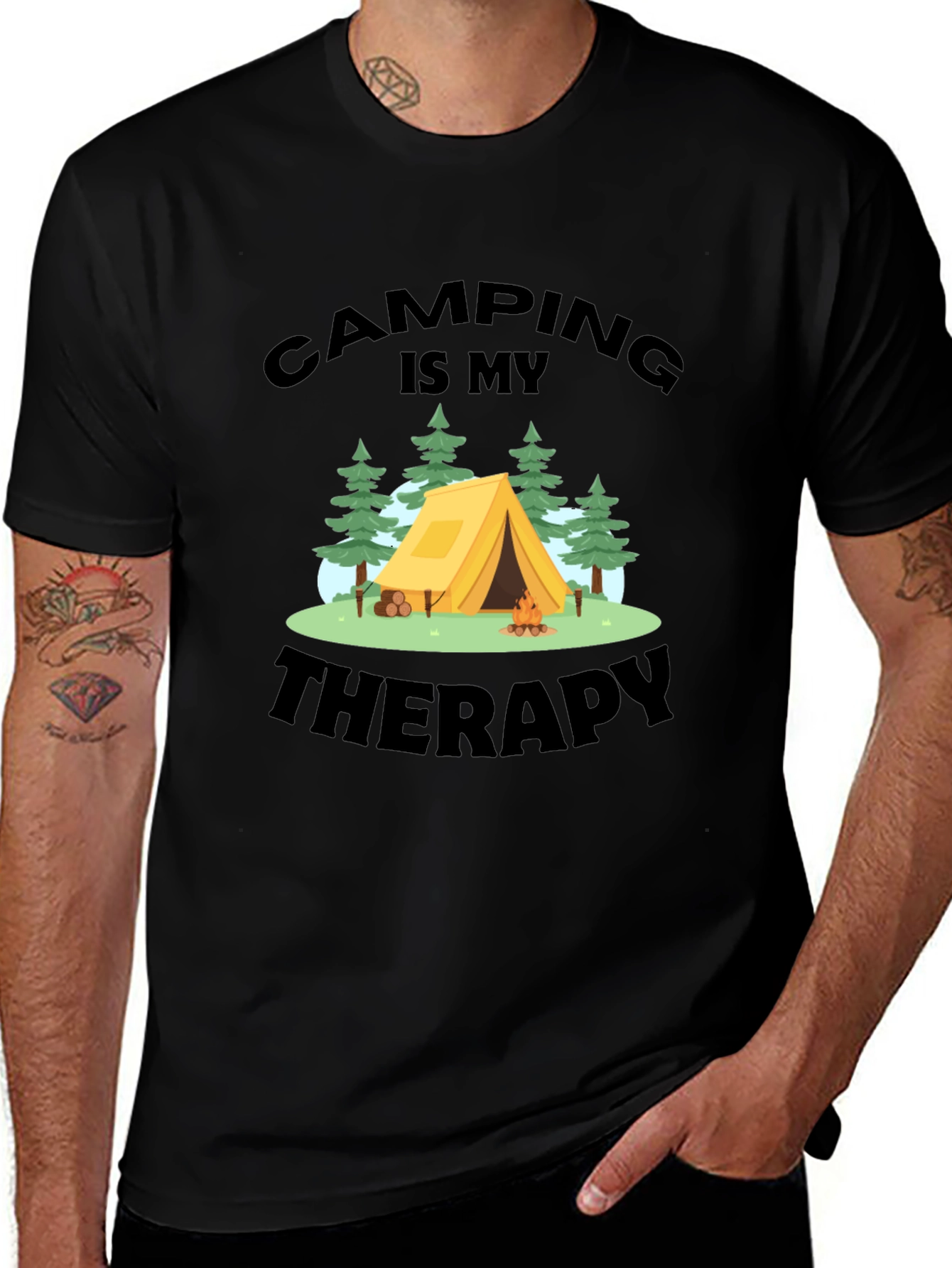 Variant 20 of Camping is My Therapy Graphic Tee