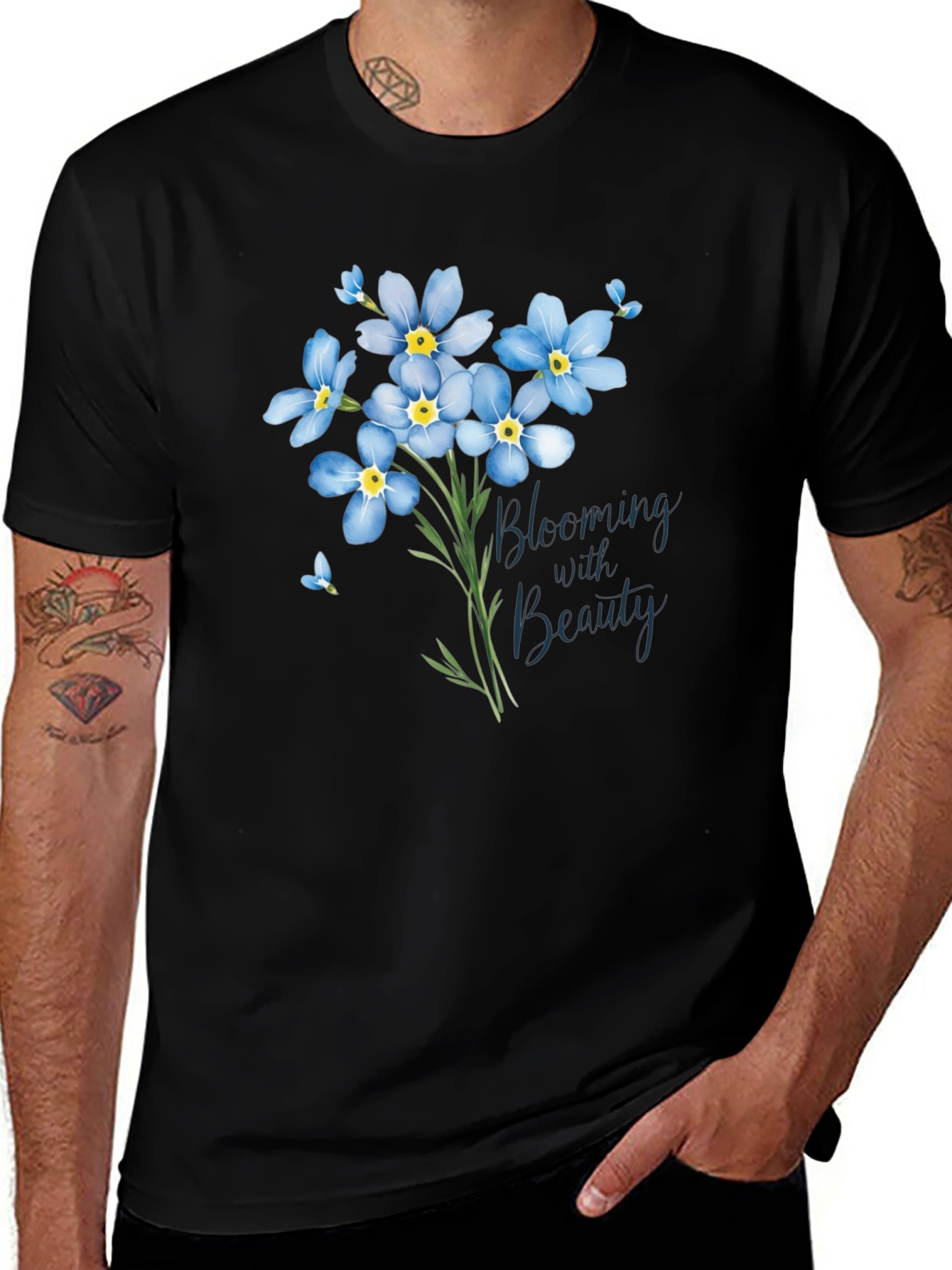 Variant 13 of Blooming Beauty T-Shirt - Floral Design