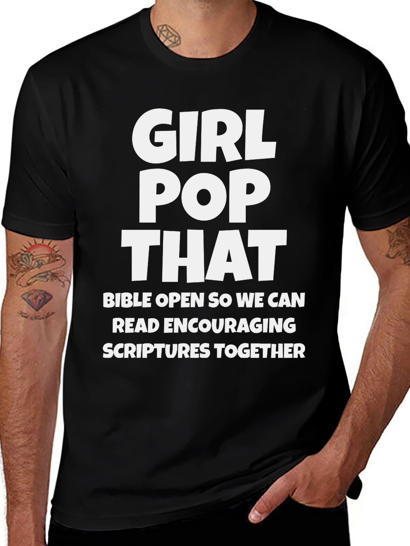 Variant 22 of Girl Pop That T-Shirt - Encouraging Scriptures Tee