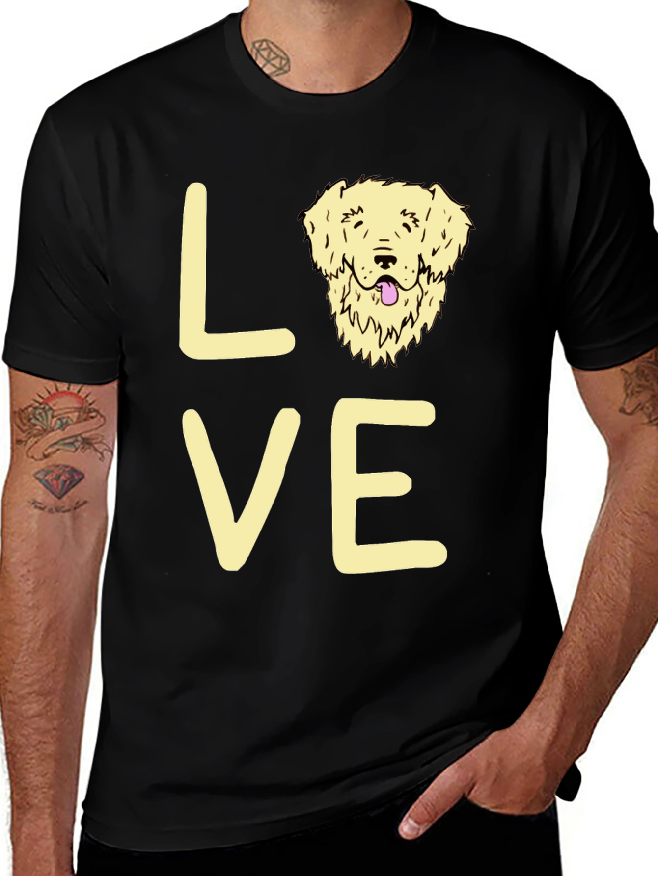 Variant 8 of Dog Love Graphic T-Shirt - Unisex Cotton Tee