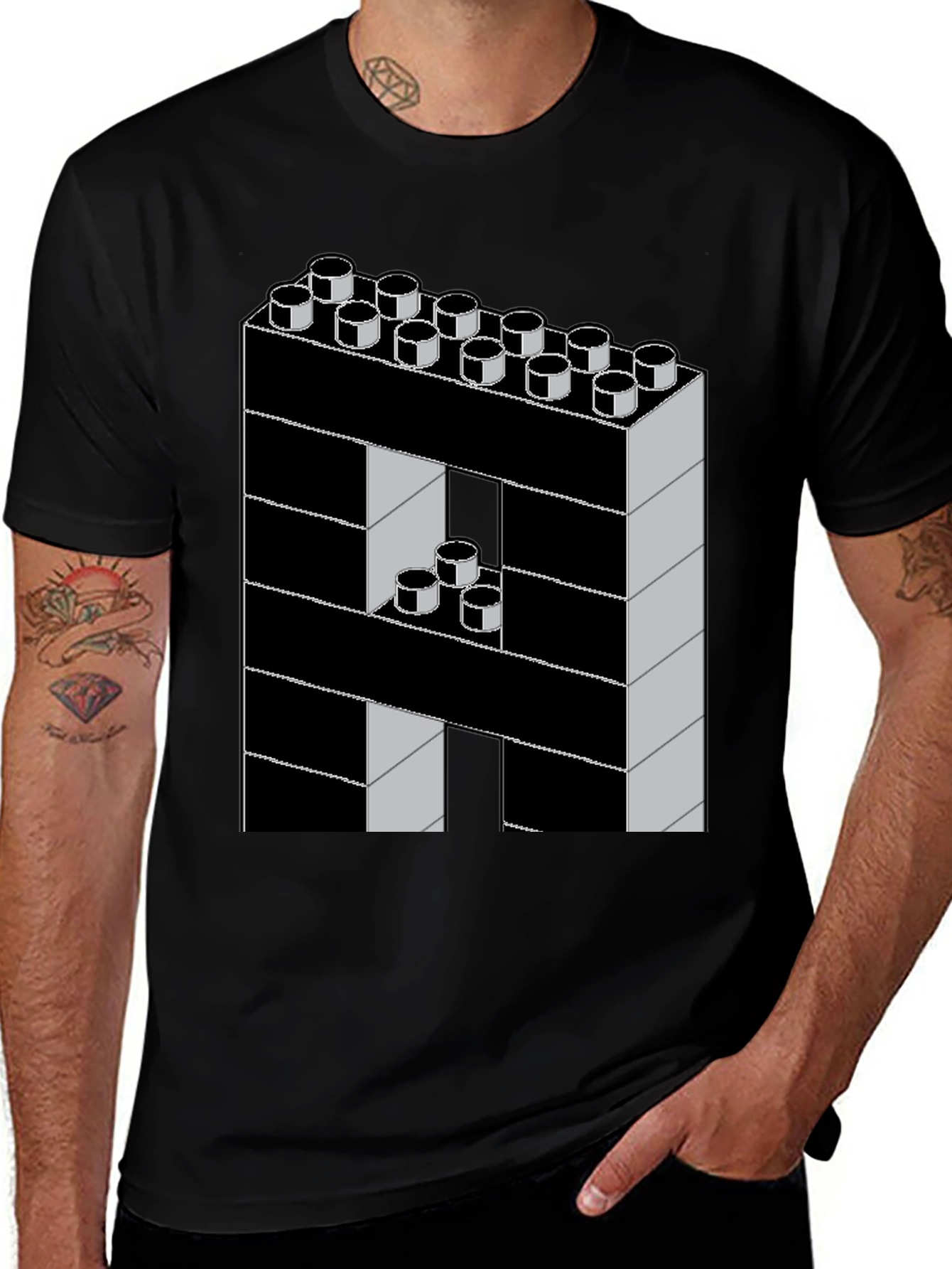 Variant 30 of Building Block Graphic Tee - Unique Design